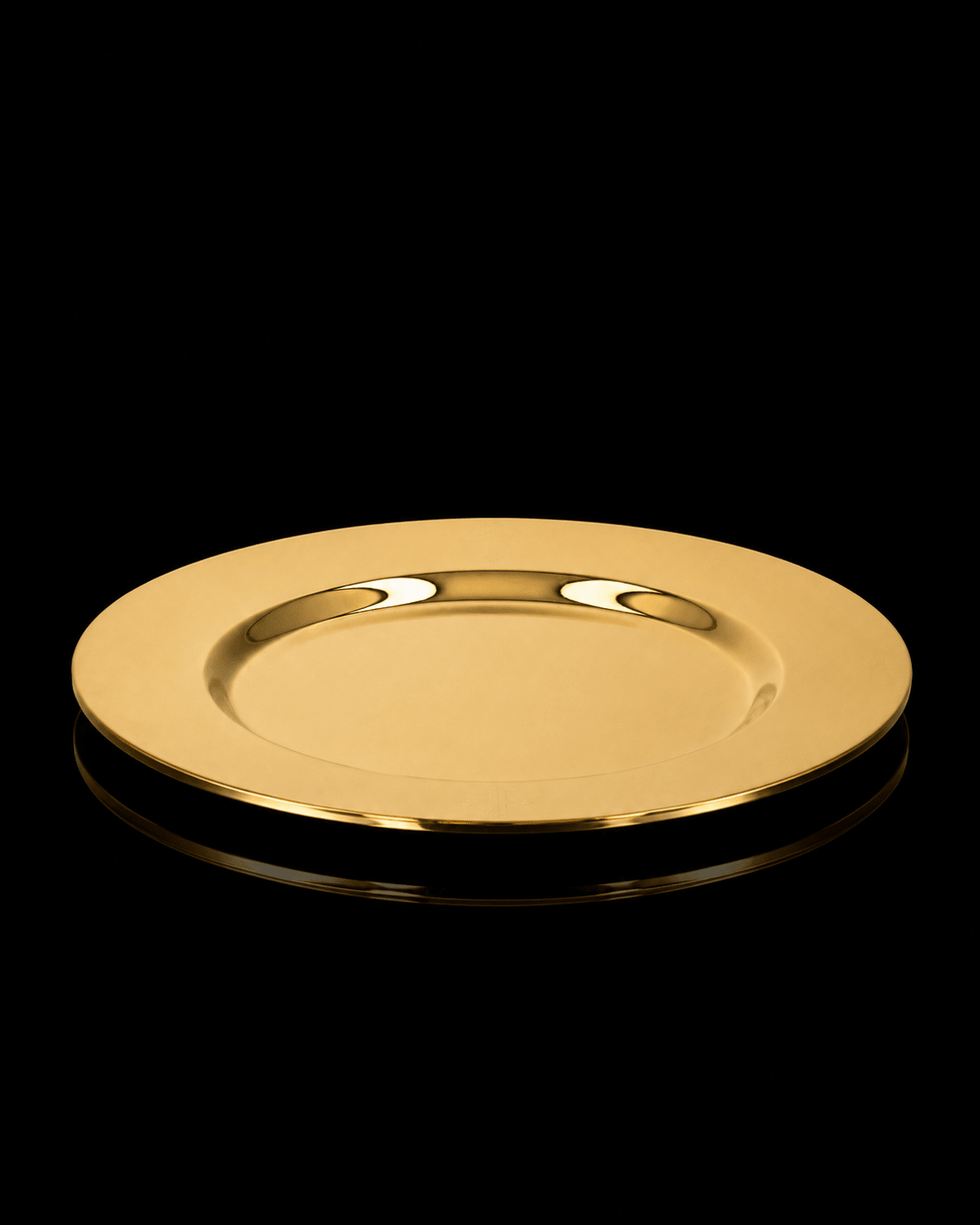 Liturgical paten made of brass sheet ST/PTN/002/Z - CHASUBLES.COM