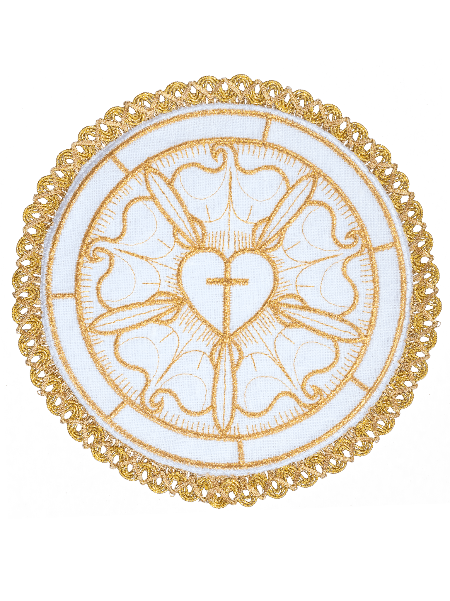 Mass linen set with round pall S - 5026 - HAFTINAUSA.COM