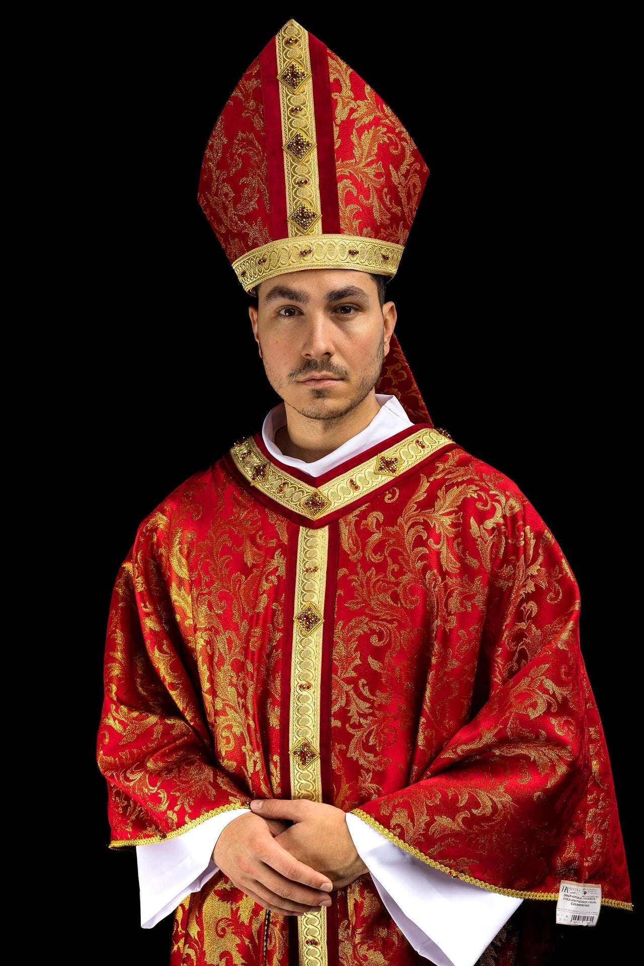Mitre with natural stones Handmade 9003 HM/9003/02/90-1 - CHASUBLES.COM
