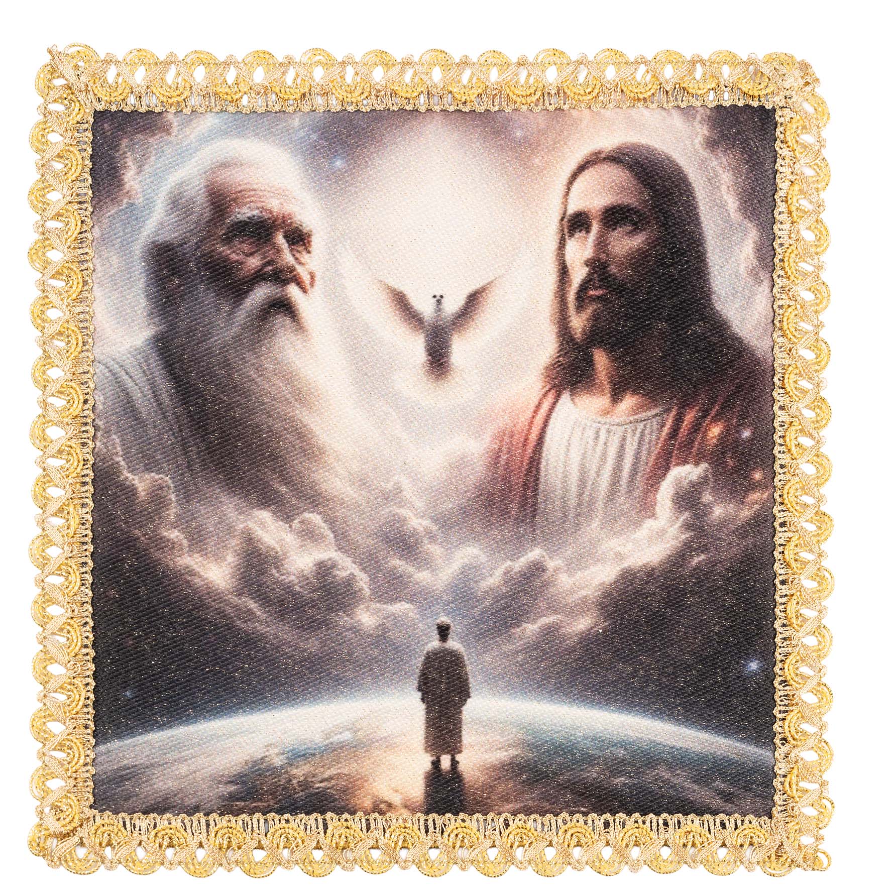 Pall with the image of the Holy Trinity KDT/5572/S/5 18*18 - CHASUBLES.COM
