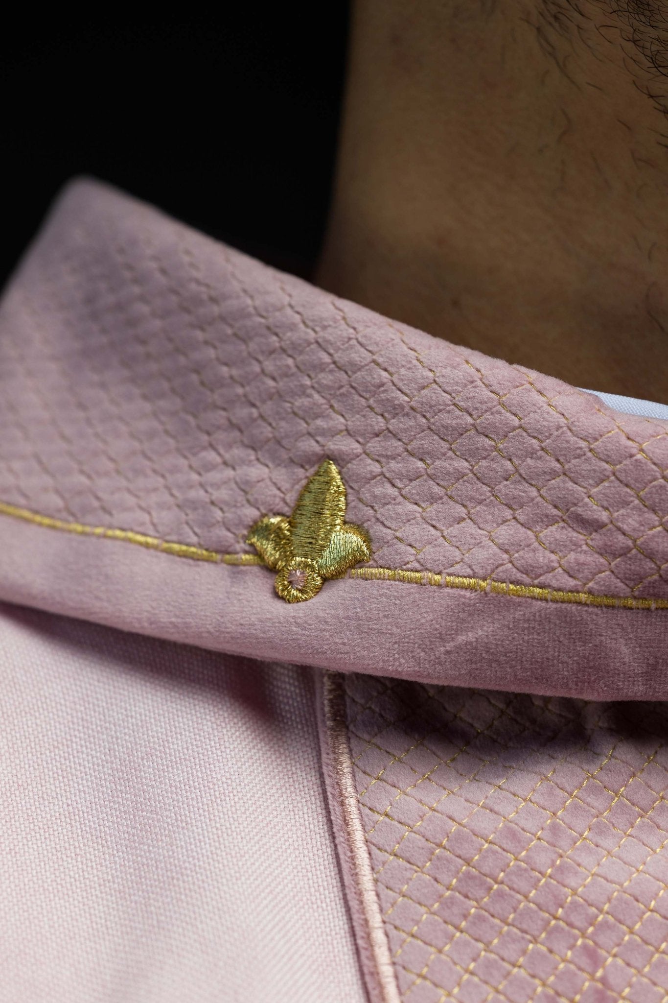 Pink Chasuble with Embroidered Cross Symbol LE/7029/08 - CHASUBLES.COM