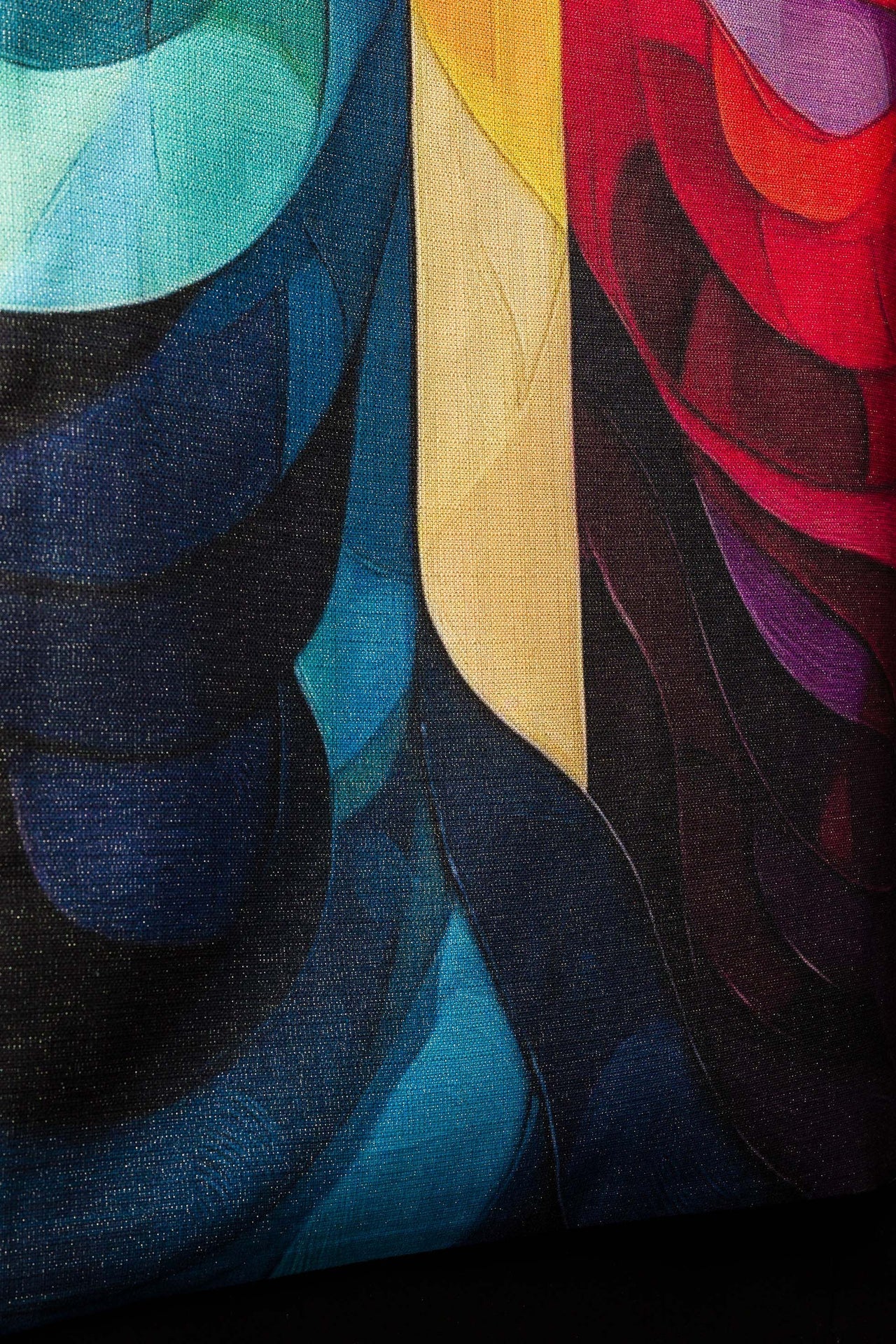 Printed lectern cloth multicolour with a cross motif KOD/8005/99/40 55*250 - CHASUBLES.COM