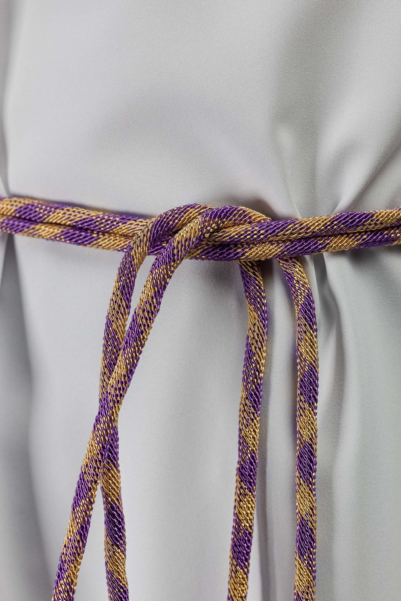 Purple and Gold Liturgical Cincture Premium CIN/808 - CHASUBLES.COM