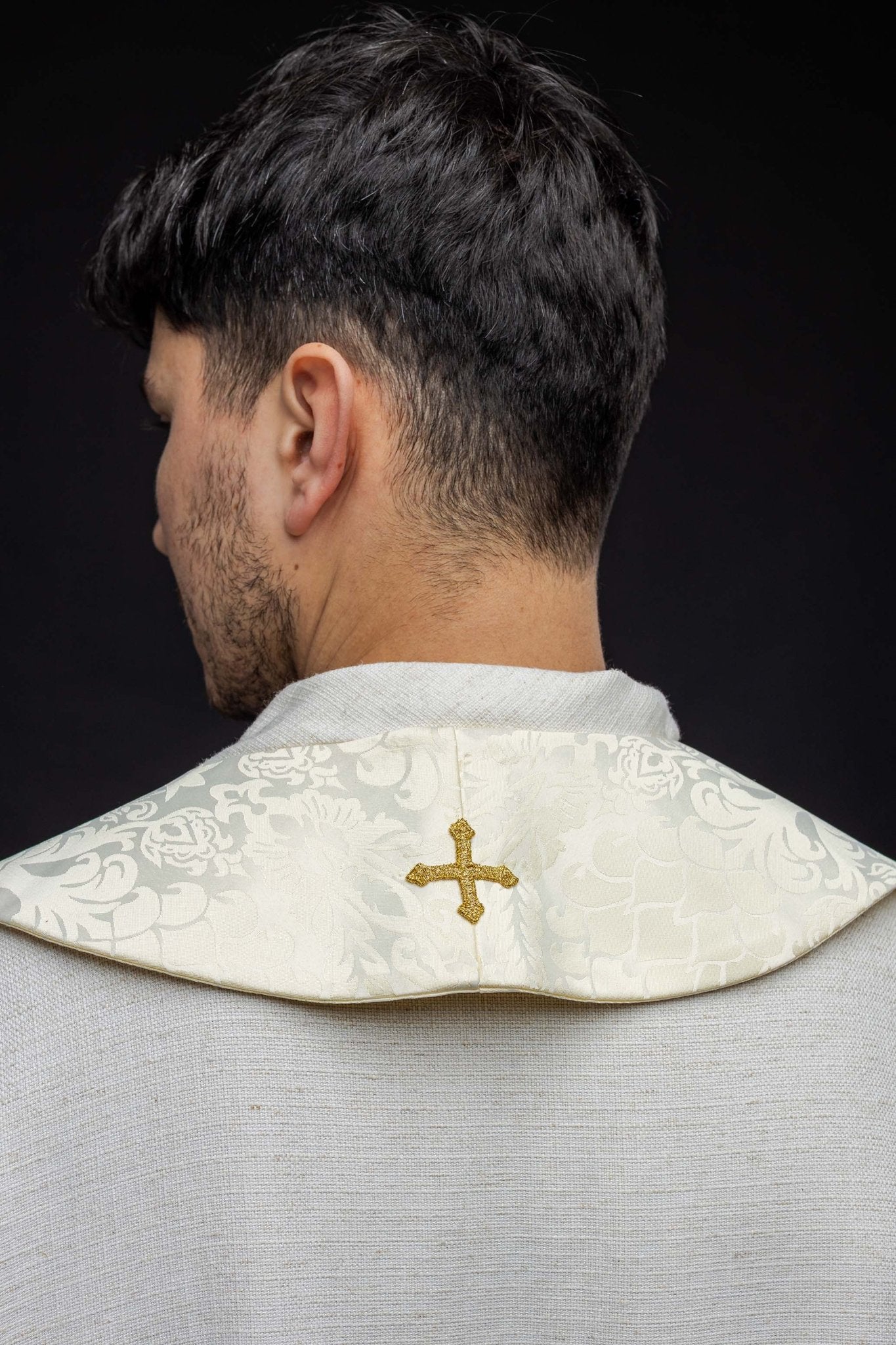 Roman stole with embroidery HA2105 - 05 - HAFTINAUSA.COM
