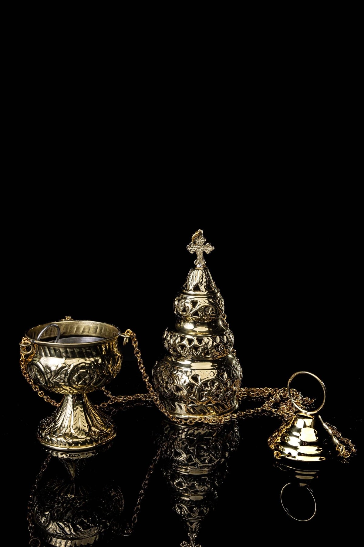 Thurible - brass - 29 cm M100 - CHASUBLES.COM