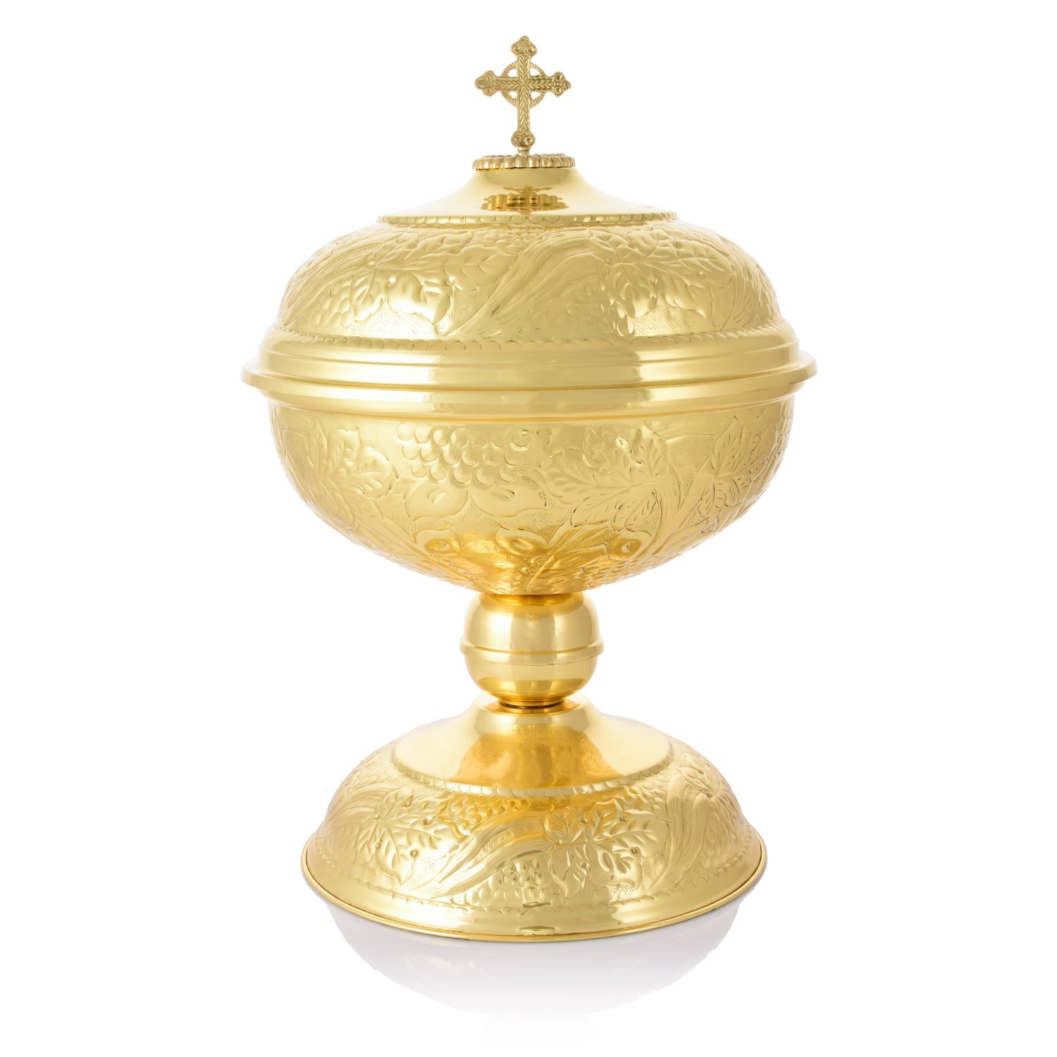 Baptismal Font – Brass Holy Water Container - CHASUBLES.COM