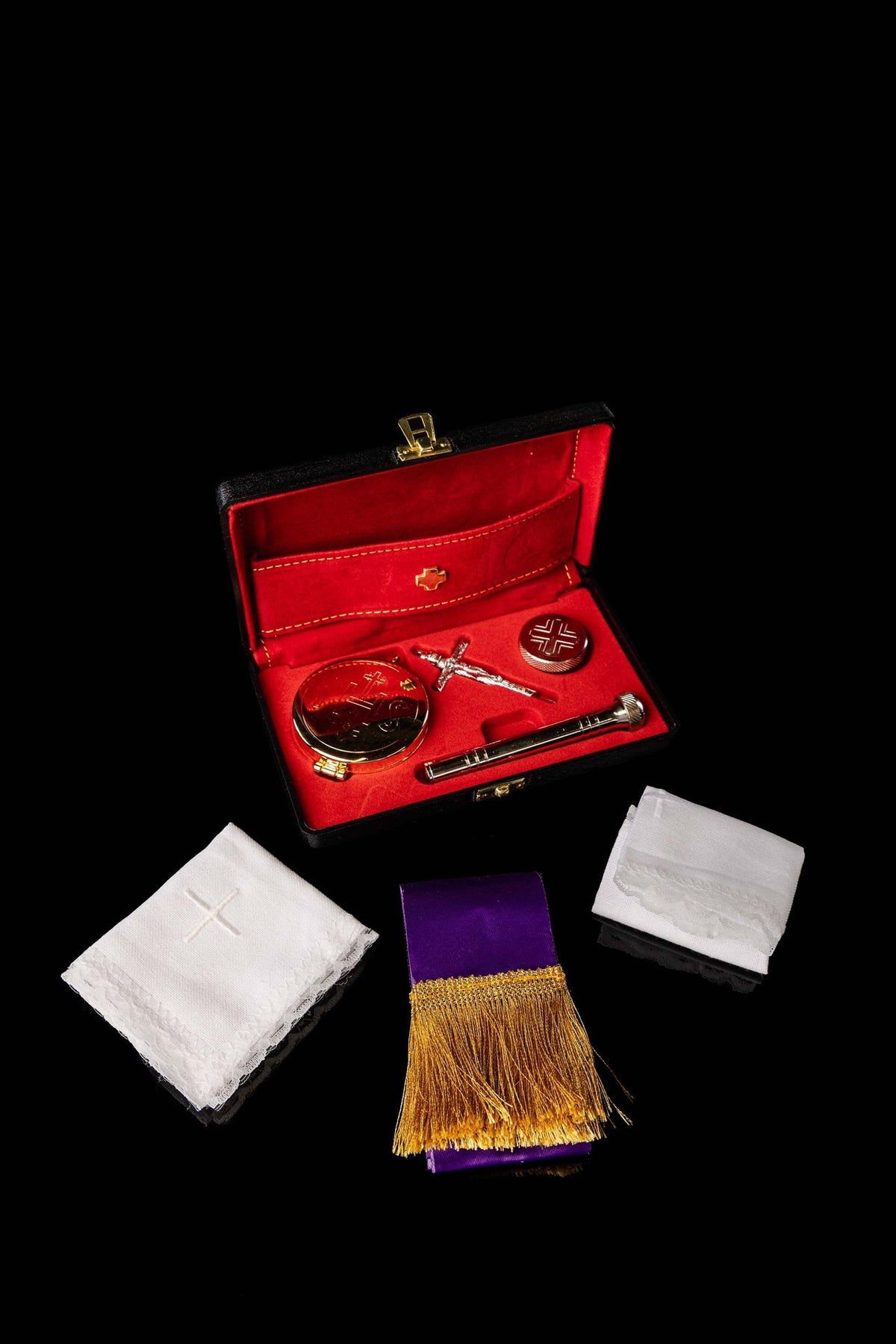 Burse with Liturgical Equipment in a Hard Case