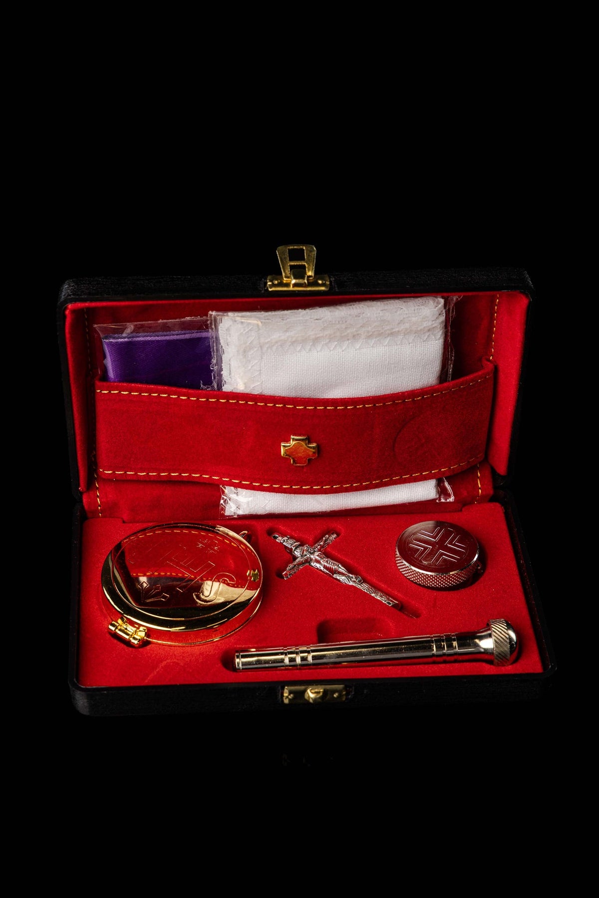 Burse with Liturgical Equipment in a Hard Case