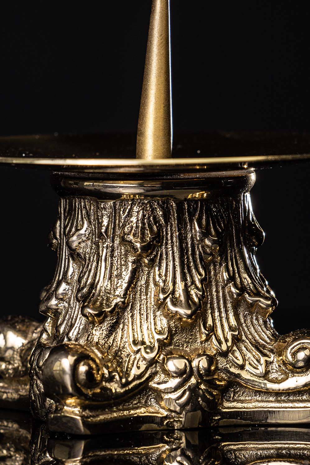 Candlestick - brass - 6 cm