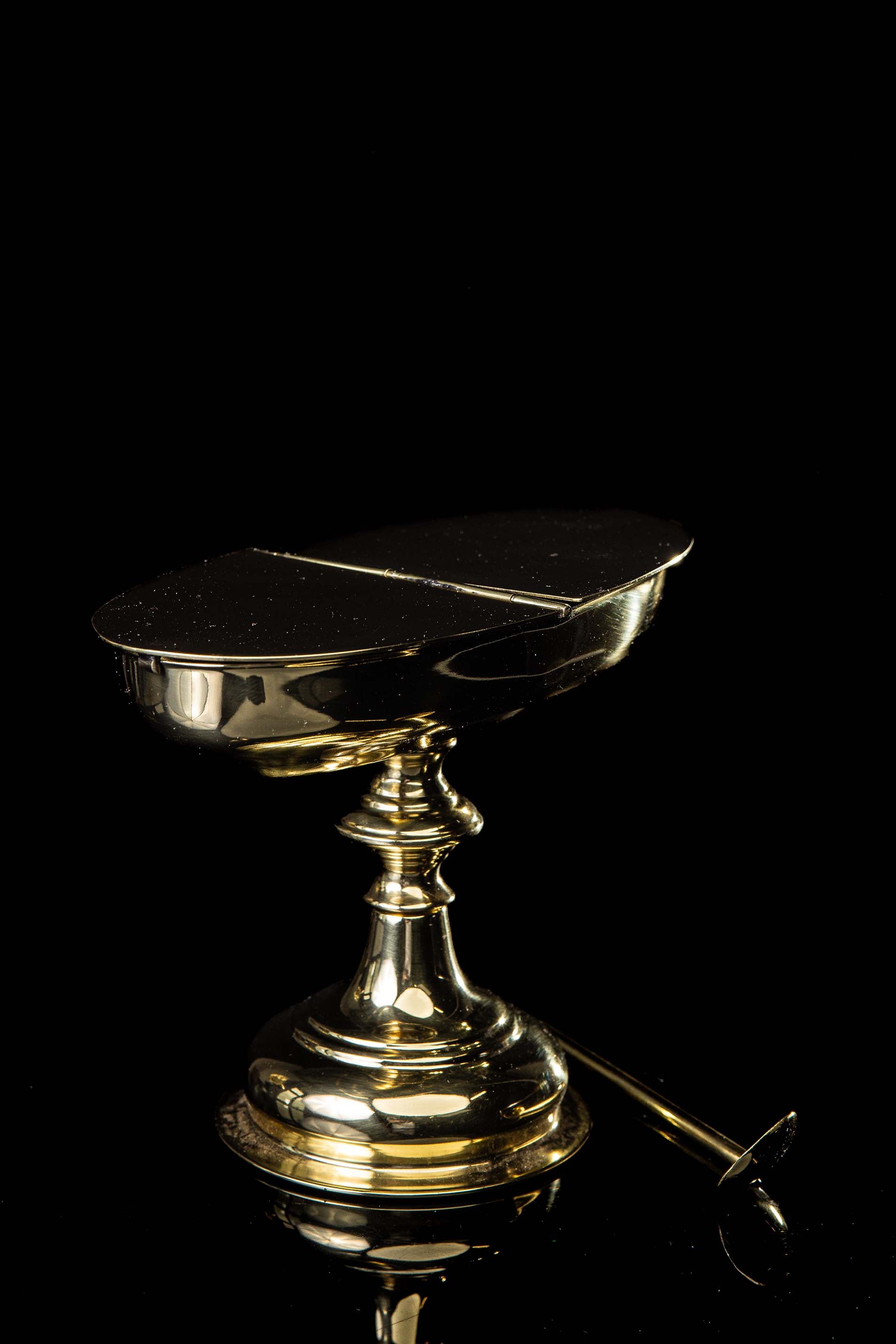 Brass Incense Boat with Spoon