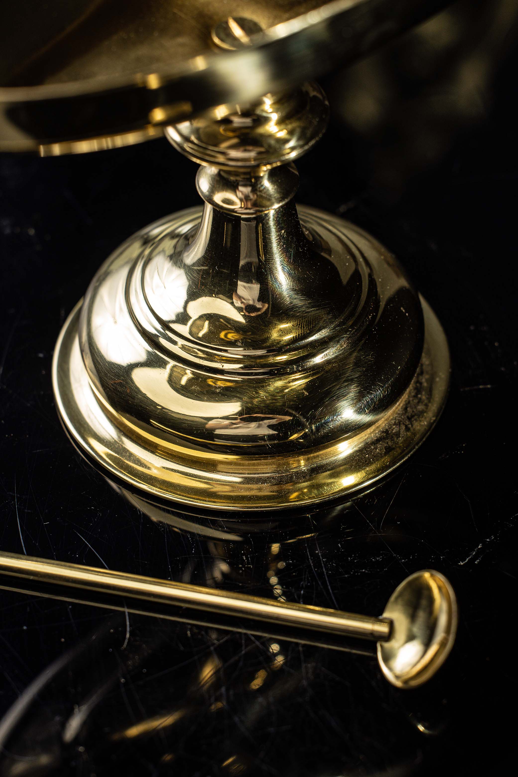 Brass Incense Boat with Spoon
