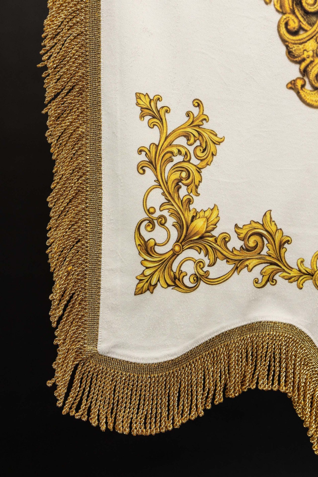 Double-sided Printed Liturgical Banner with the Sacred Heart of Jesus and IHS Christogram