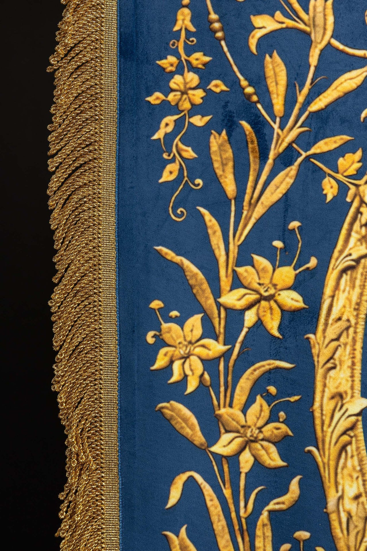 Double-Sided Printed Liturgical Banner with Our Lady of the Immaculate Conception and Marian Monogram