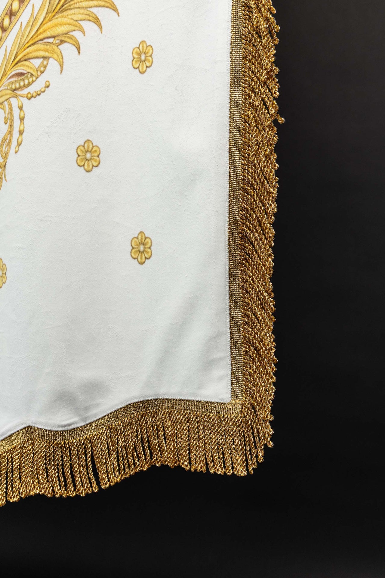 Double-Sided Printed Liturgical Banner with Our Lady of the Assumption and Marian Monogram