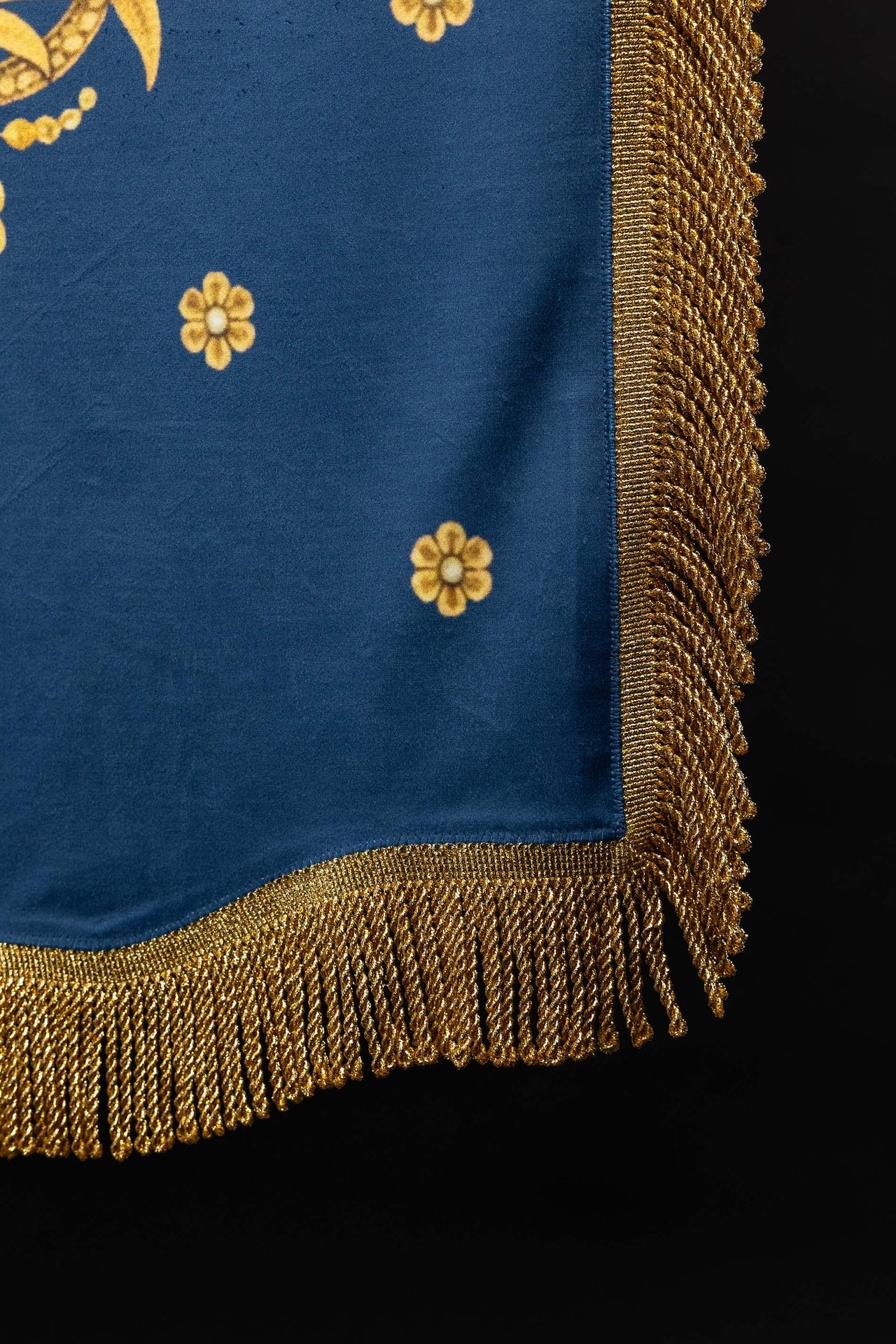 Double-Sided Printed Liturgical Banner with Our Lady of the Assumption and Marian Monogram