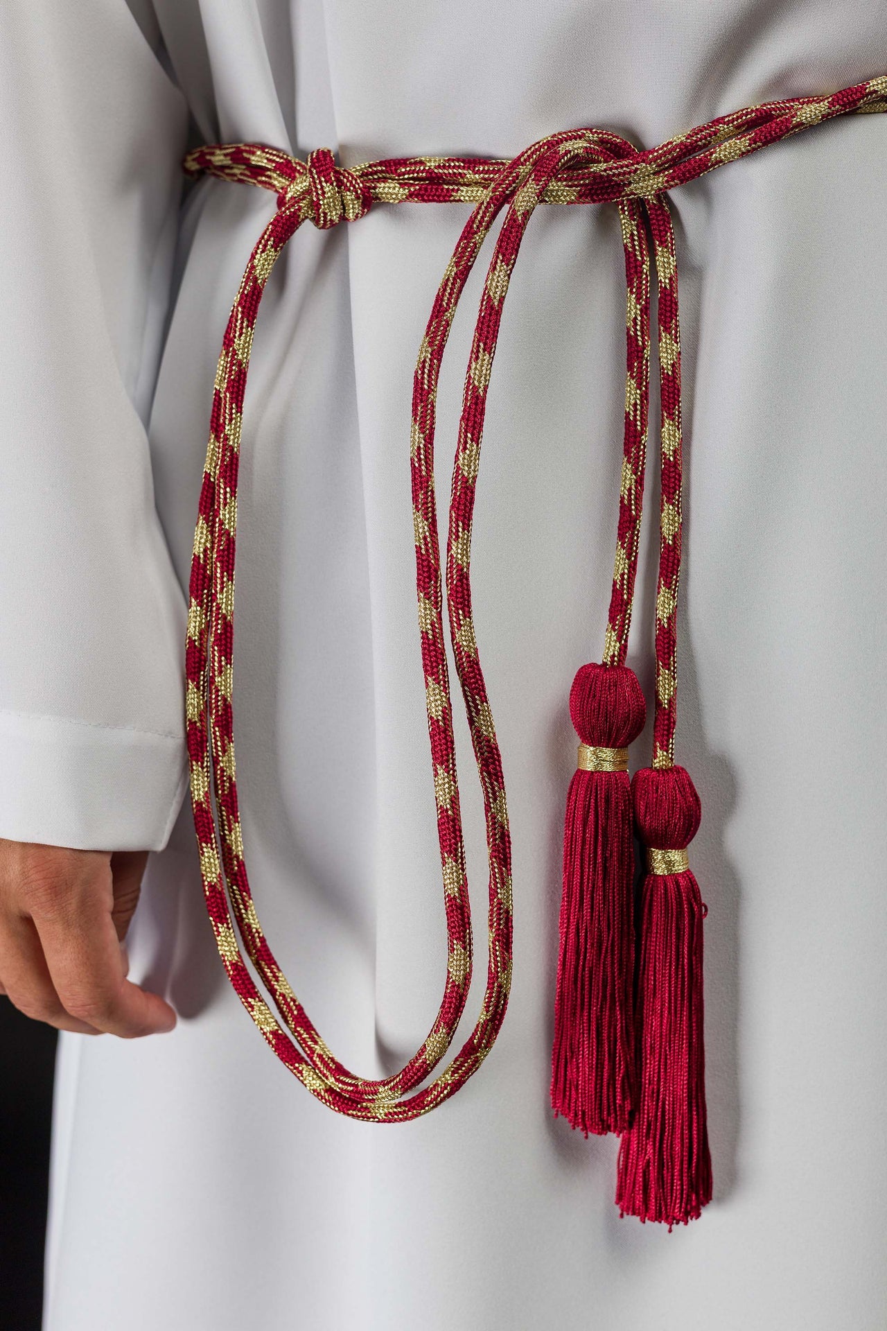 Red and Gold Liturgical Cincture - CHASUBLES.COM