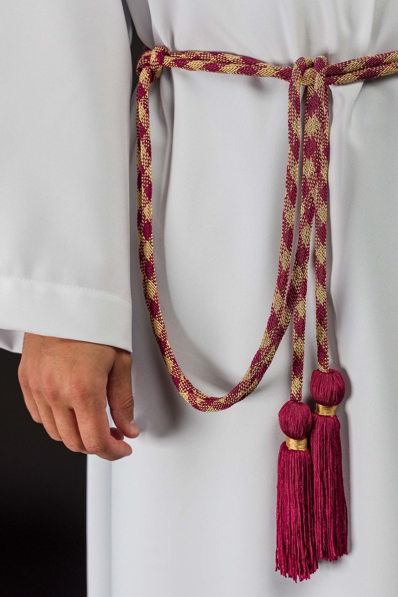 Red and Gold Liturgical Cincture Premium - CHASUBLES.COM