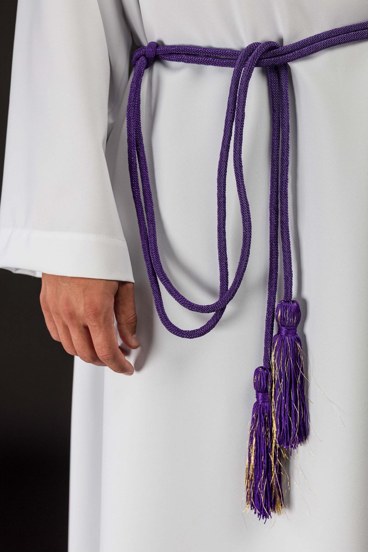 Purple Liturgical Cincture Premium - CHASUBLES.COM