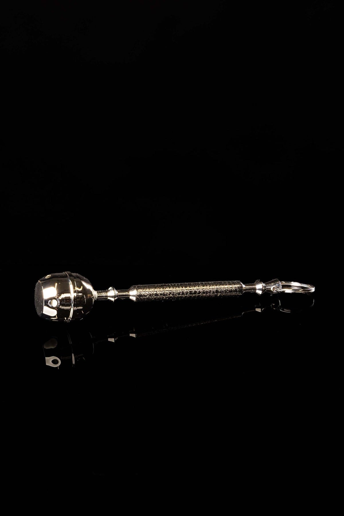 Metal Aspergillum with Head and Handle, 6.75 in (17 cm)