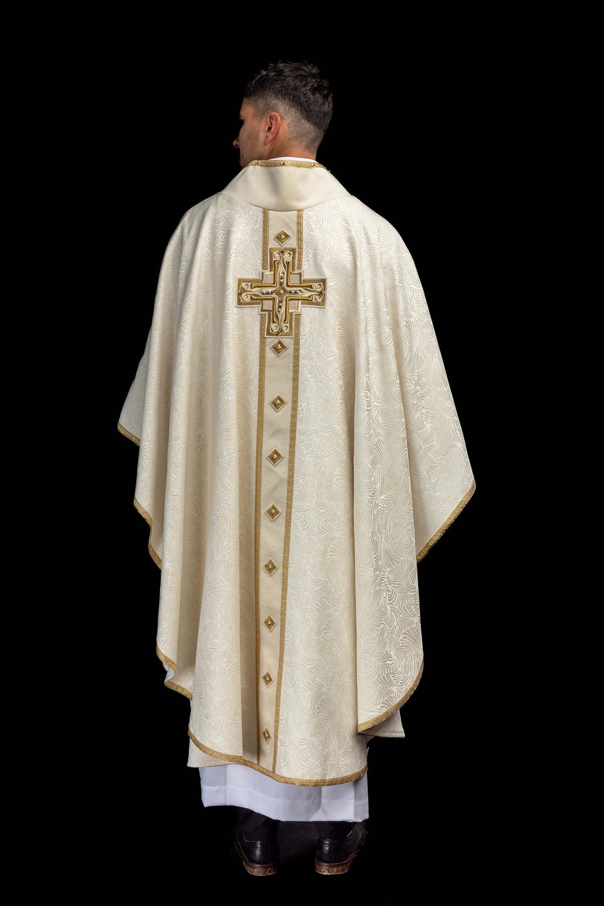 Handmade Chasuble with Natural Stones, 7012