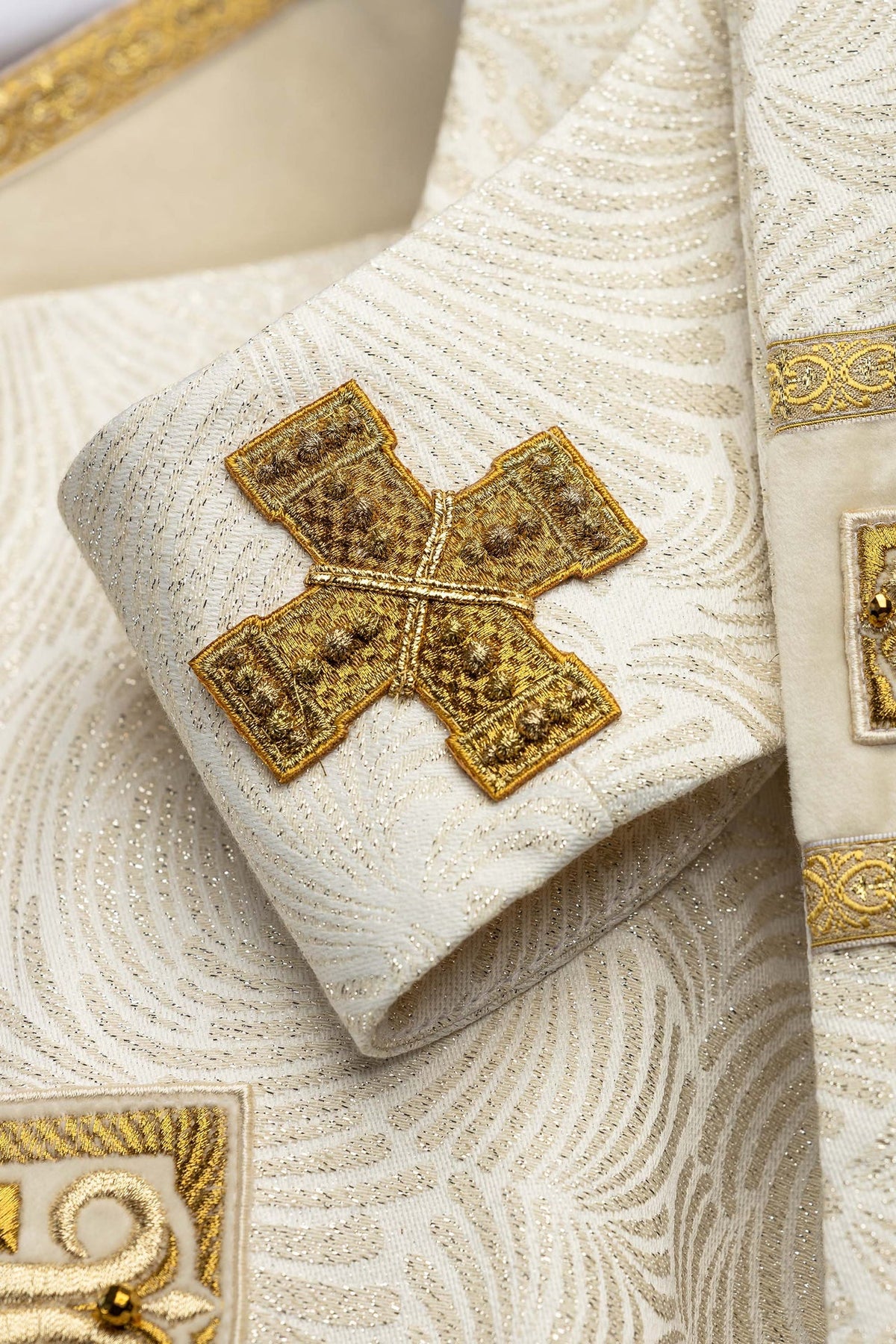 Handmade Chasuble with Natural Stones, 7012