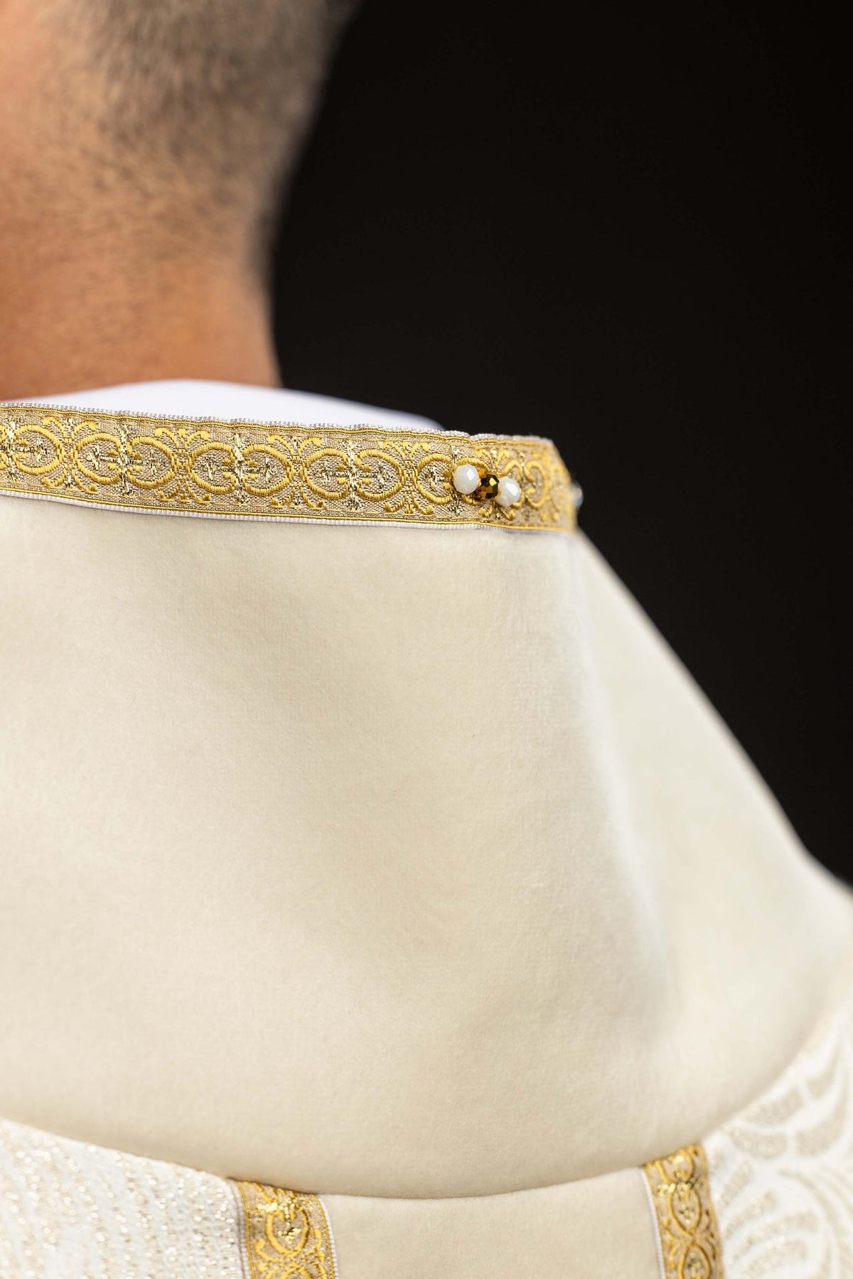 Handmade Chasuble with Natural Stones, 7012