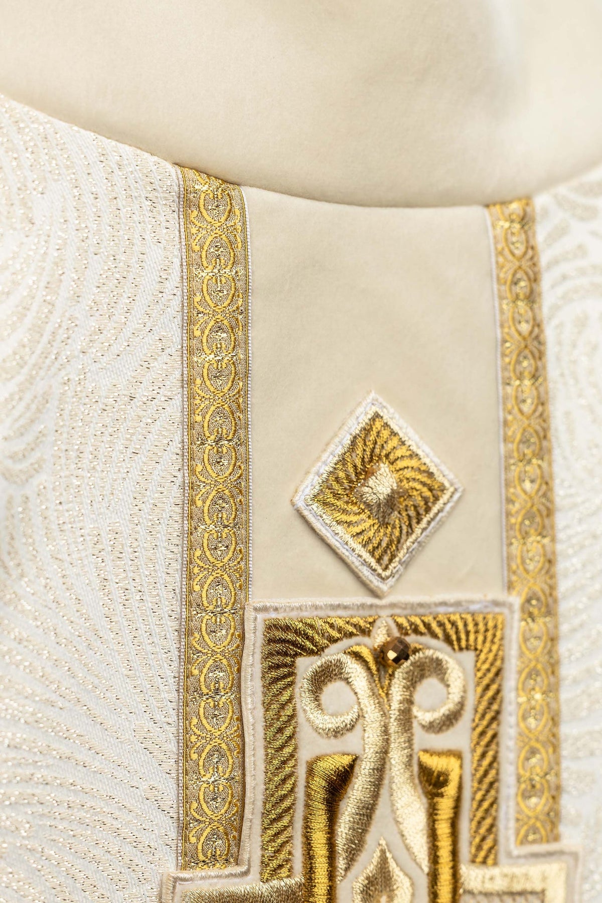 Handmade Chasuble with Natural Stones, 7012