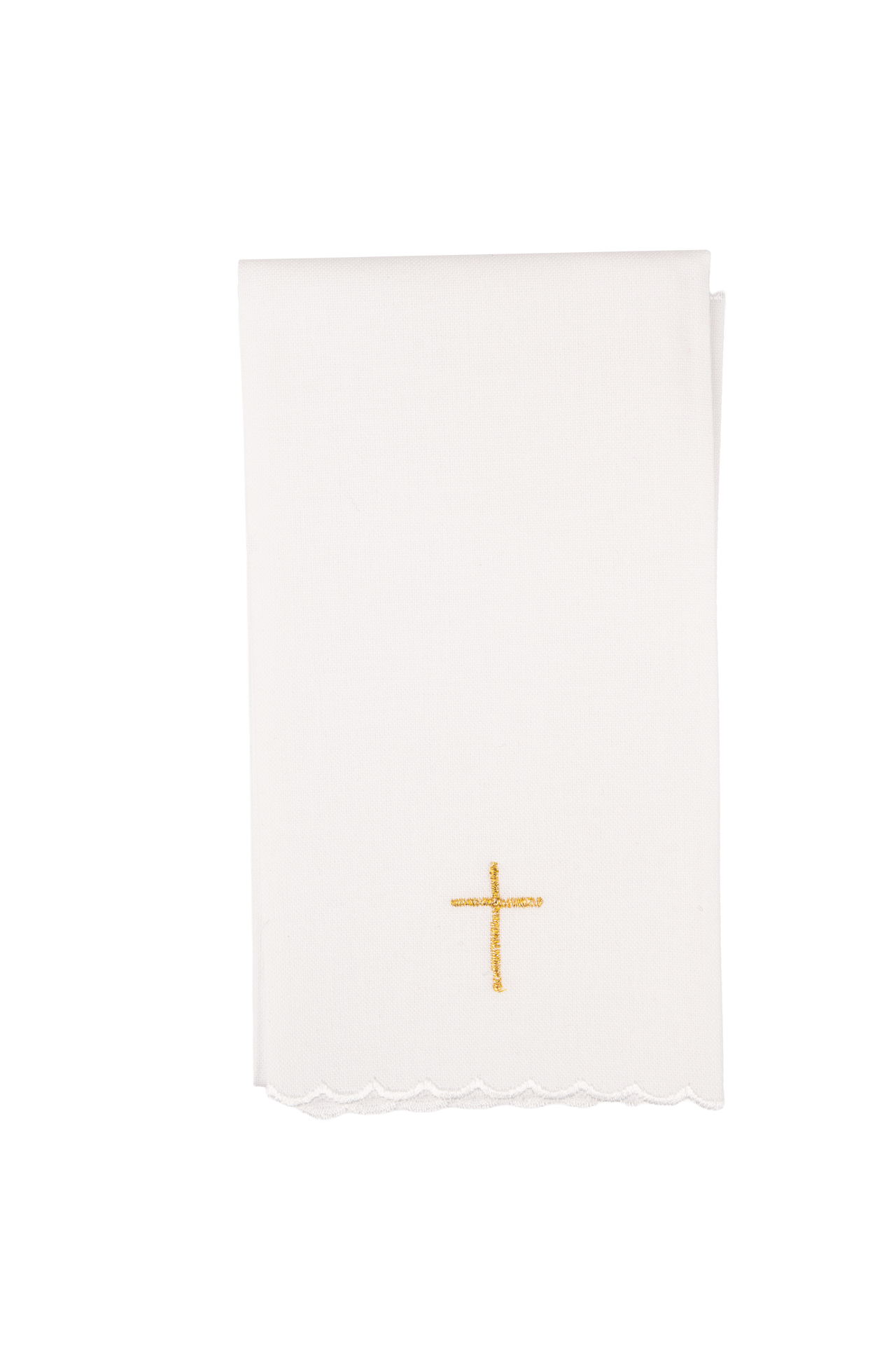 Chalice linens set with a grapevine and cross motif