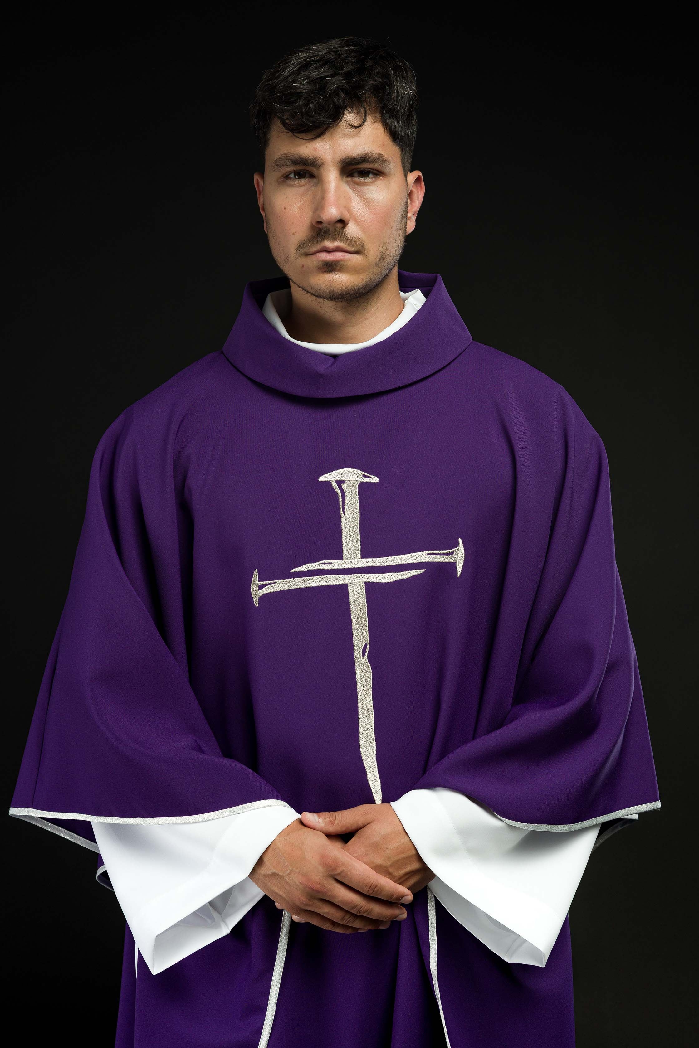 Purple Chasuble with a Cross