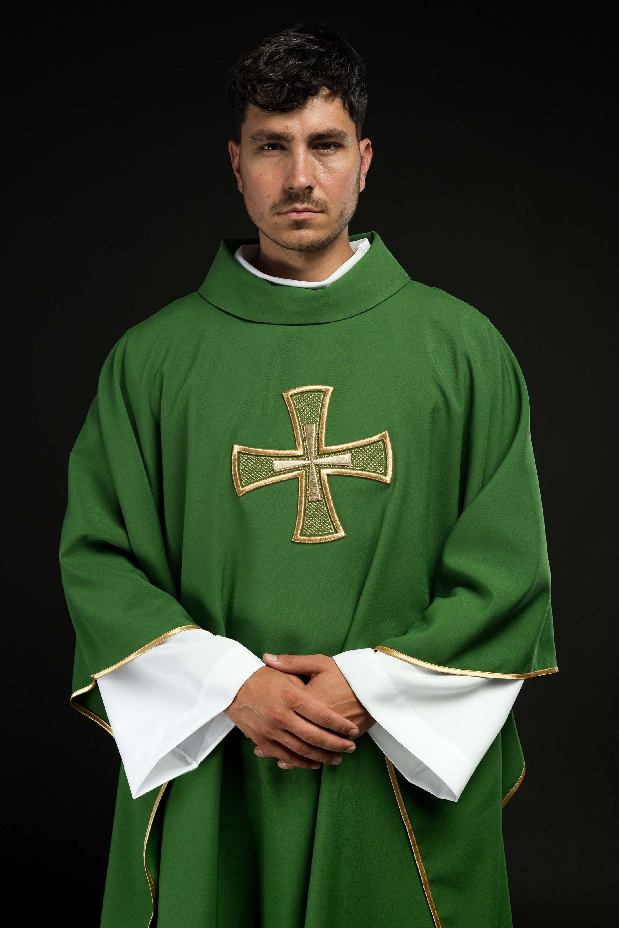 Chasuble embroidered with Green Cross