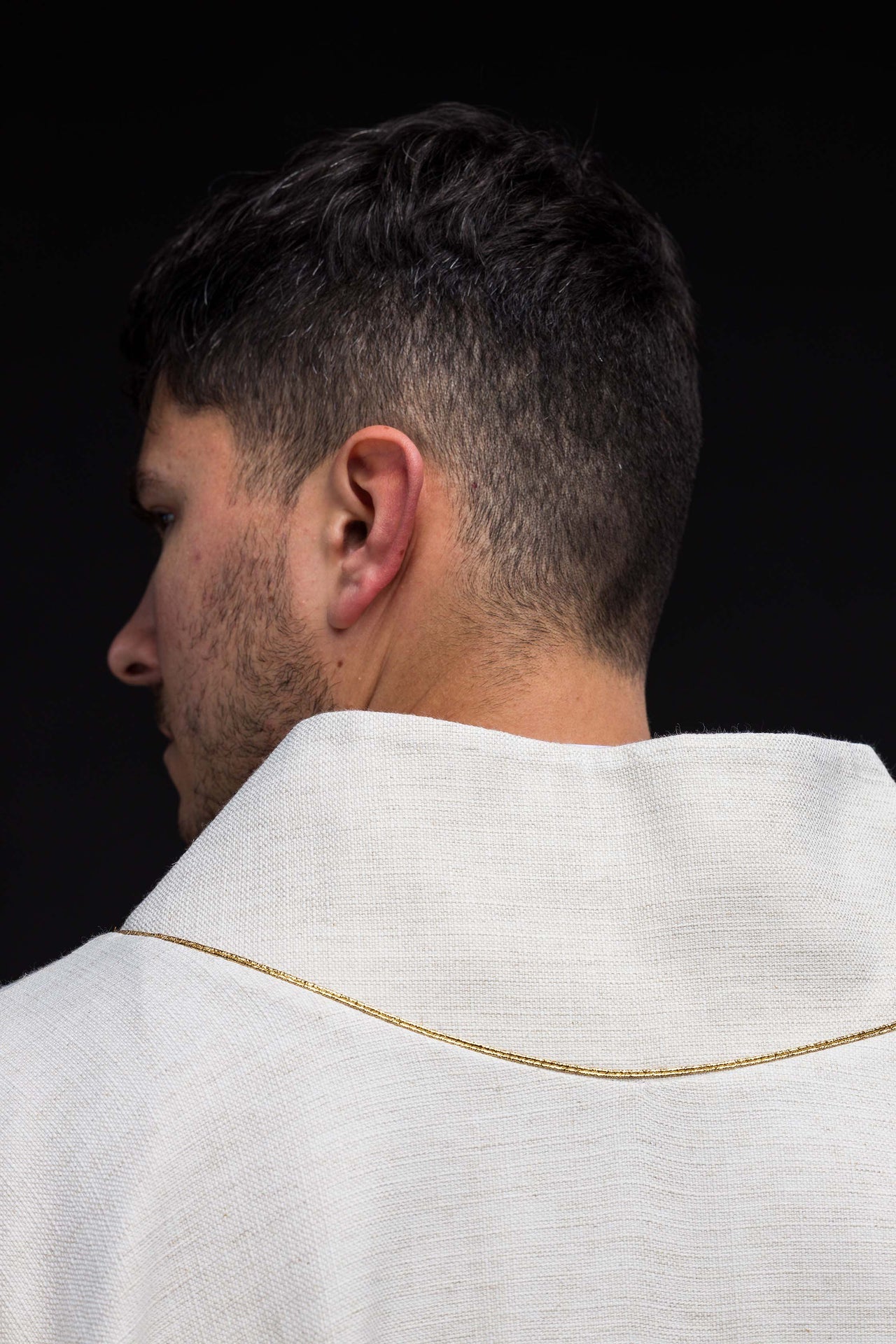 Embroidered chasuble with the image of Saint Francis