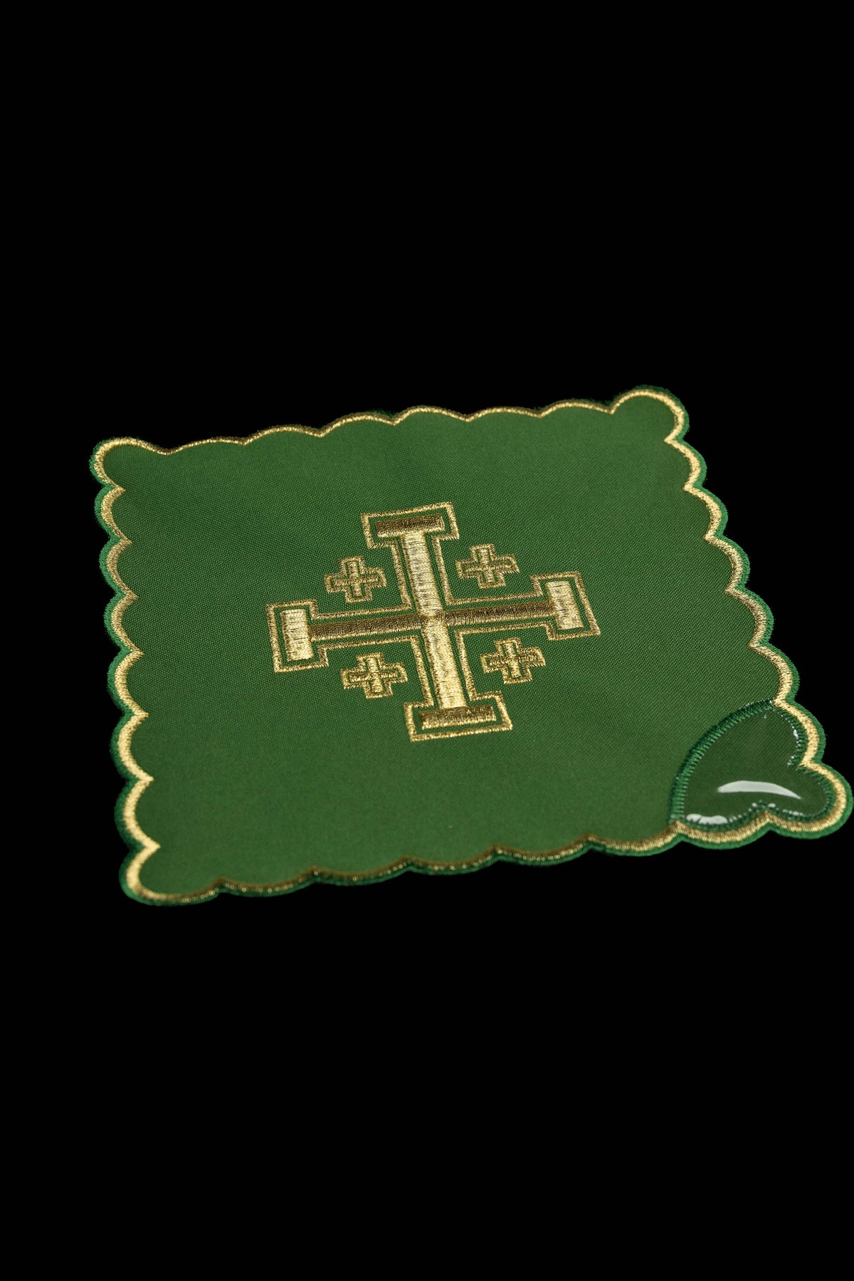 Set of Four Chalice Palls with Jerusalem Cross Embroidery