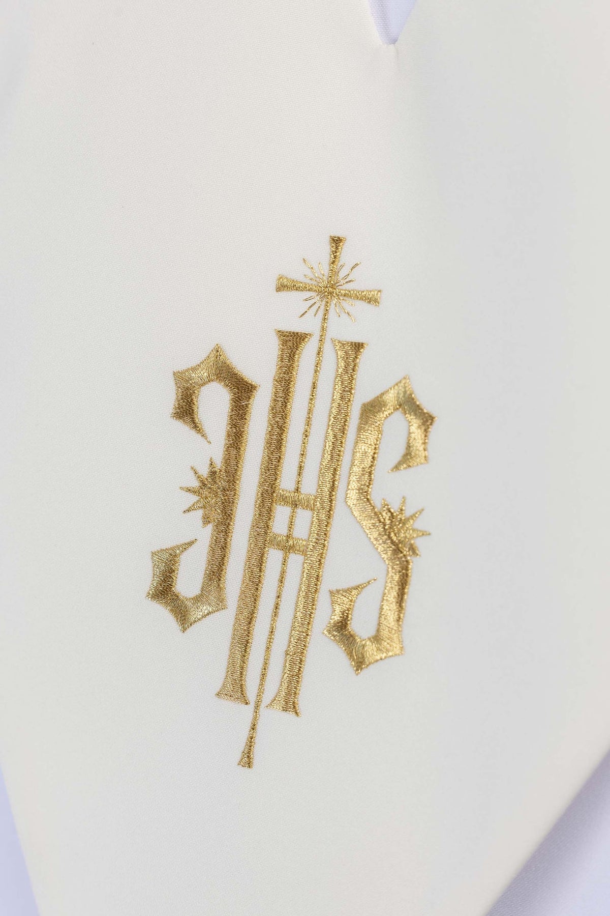 Ecru Lector's Pallium with Gold IHS Embroidery