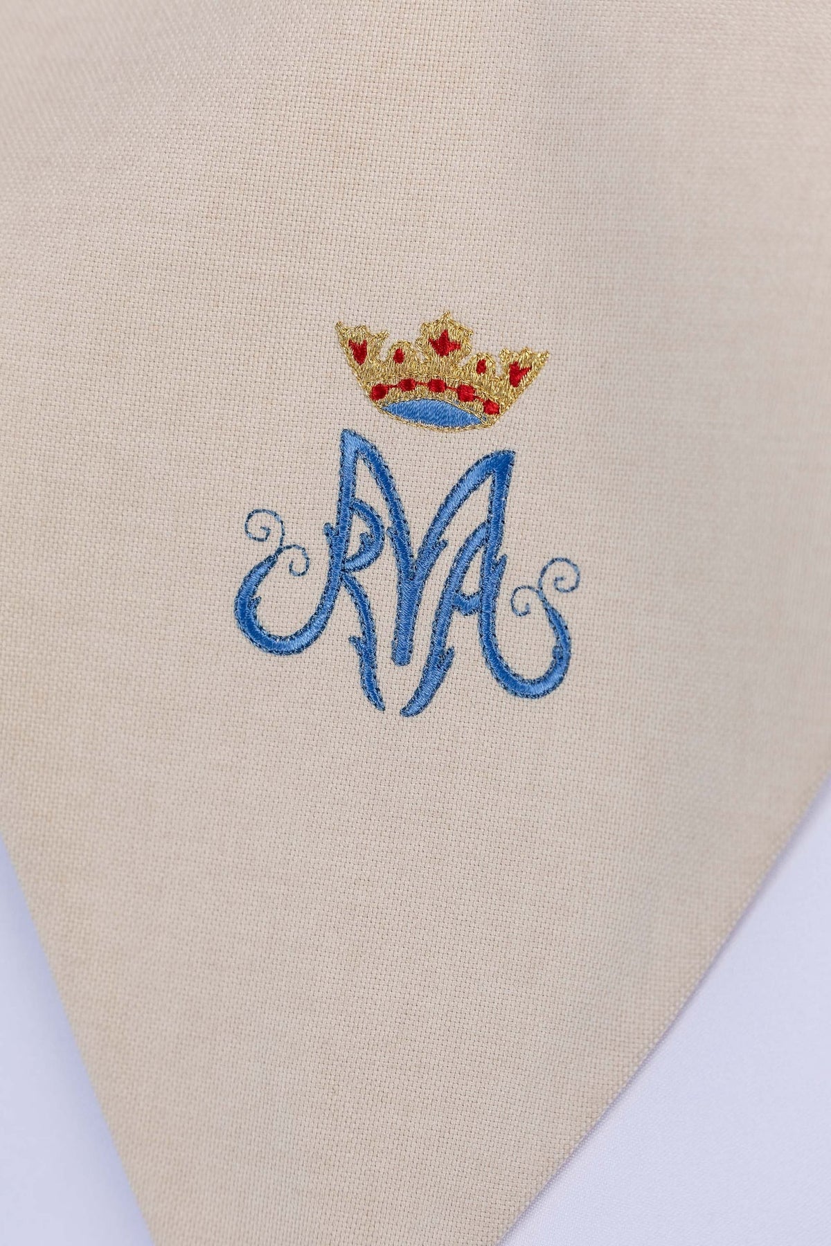 Ecru Lector's Stole with Marian Embroidery