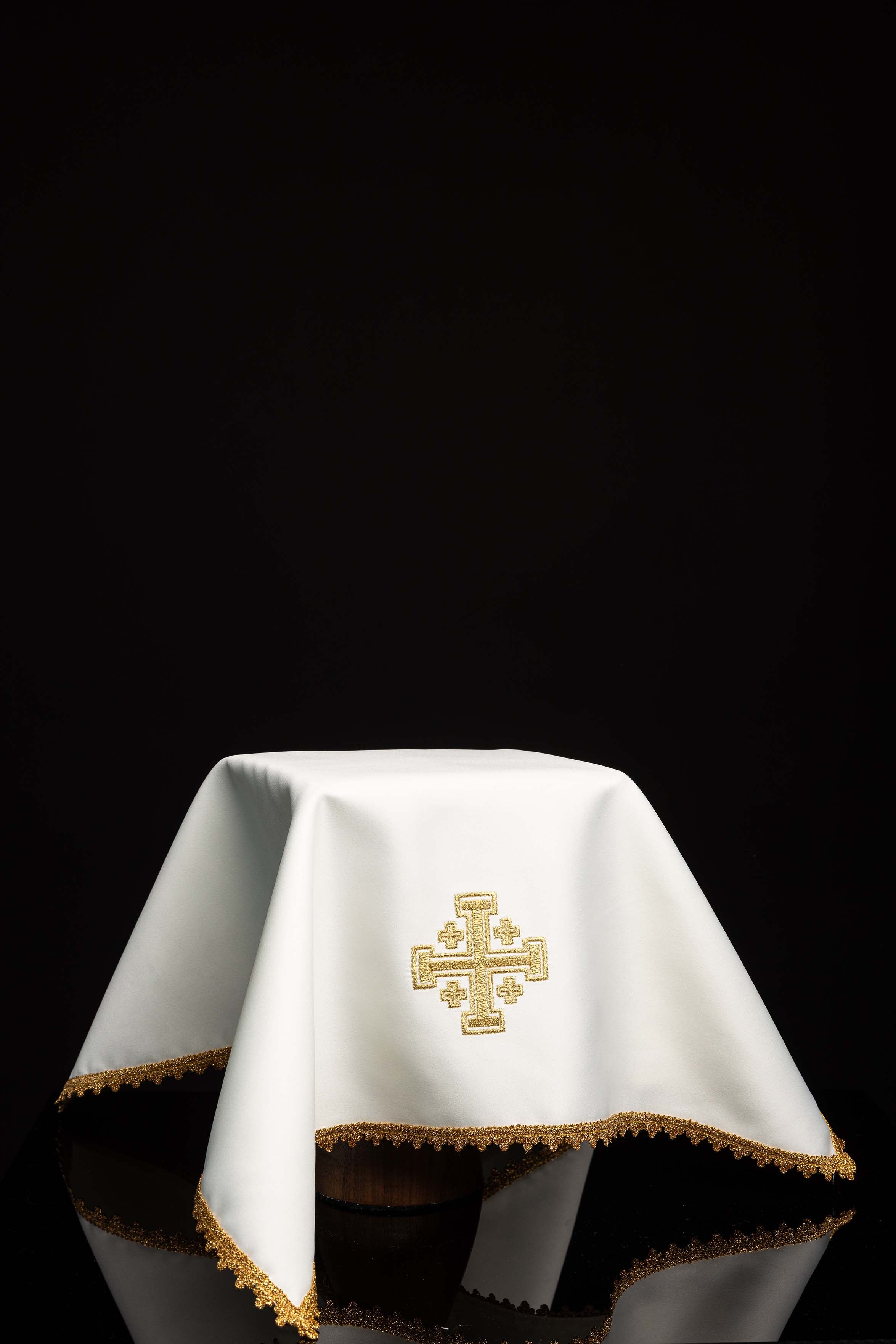 Chalice veil with Jerusalem Cross set of 4 pieces