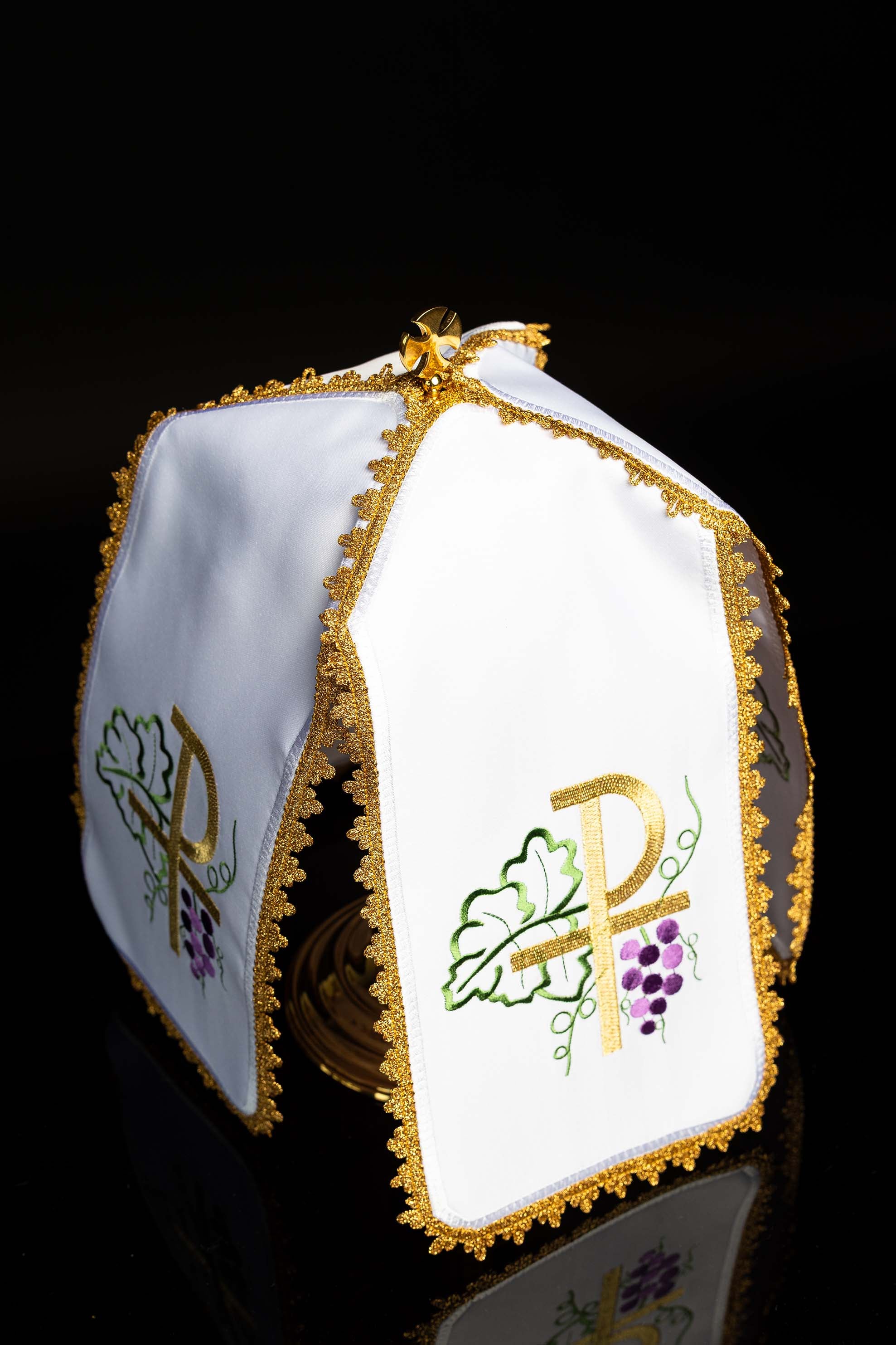 Ciborium Veil with Embroidered PAX Motif