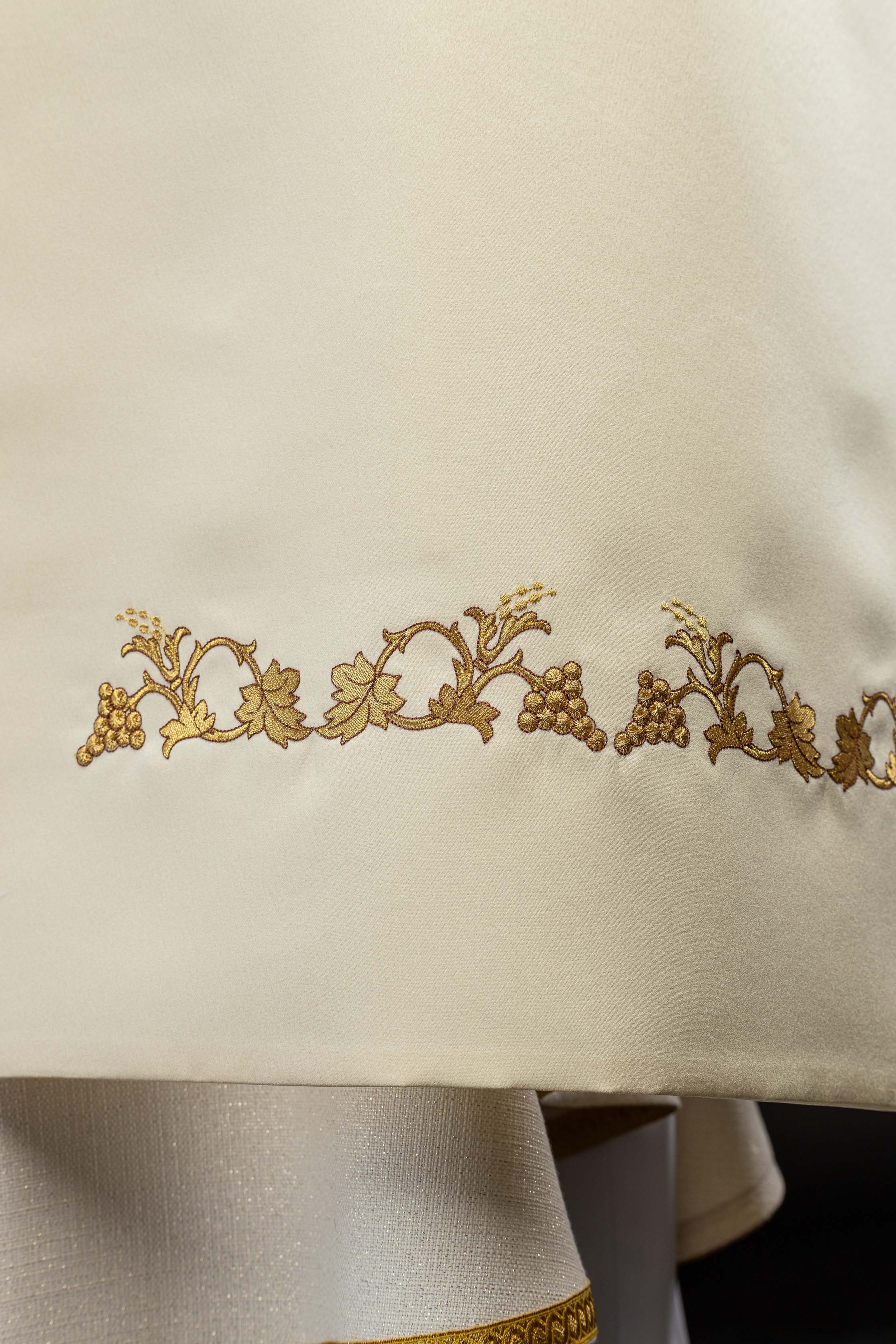 Ecru Humeral Veil with PAX Embroidery