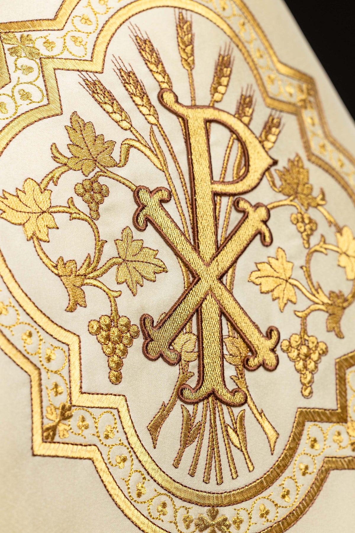 Ecru Humeral Veil with PAX Embroidery