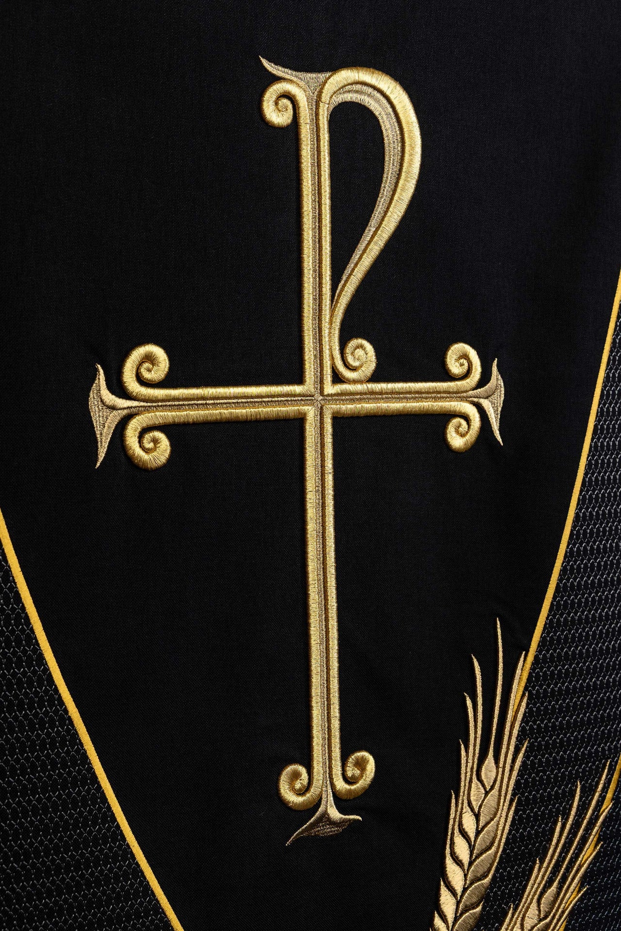 Black lectern cloth with PAX embroidery