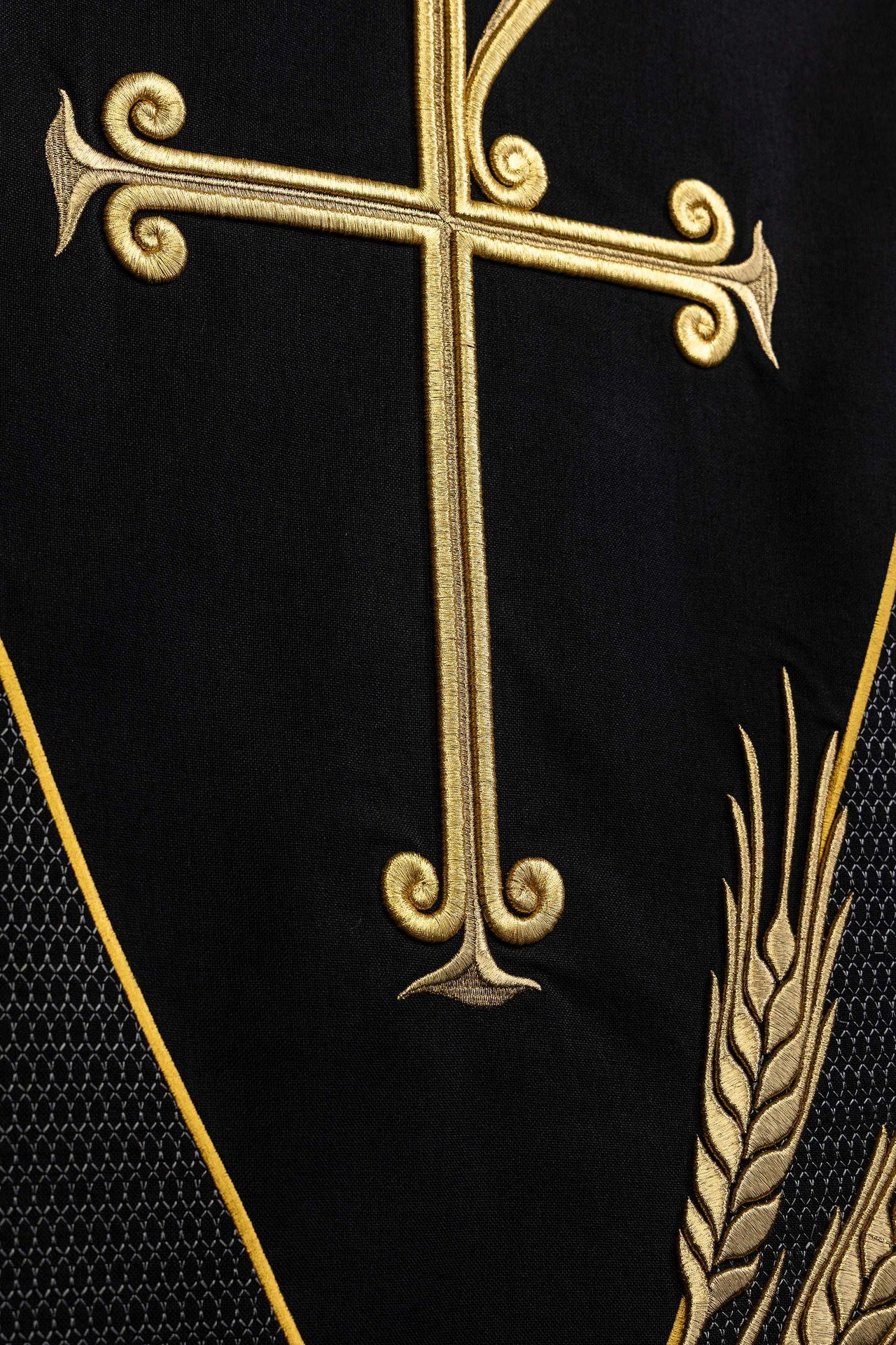 Black lectern cloth with PAX embroidery