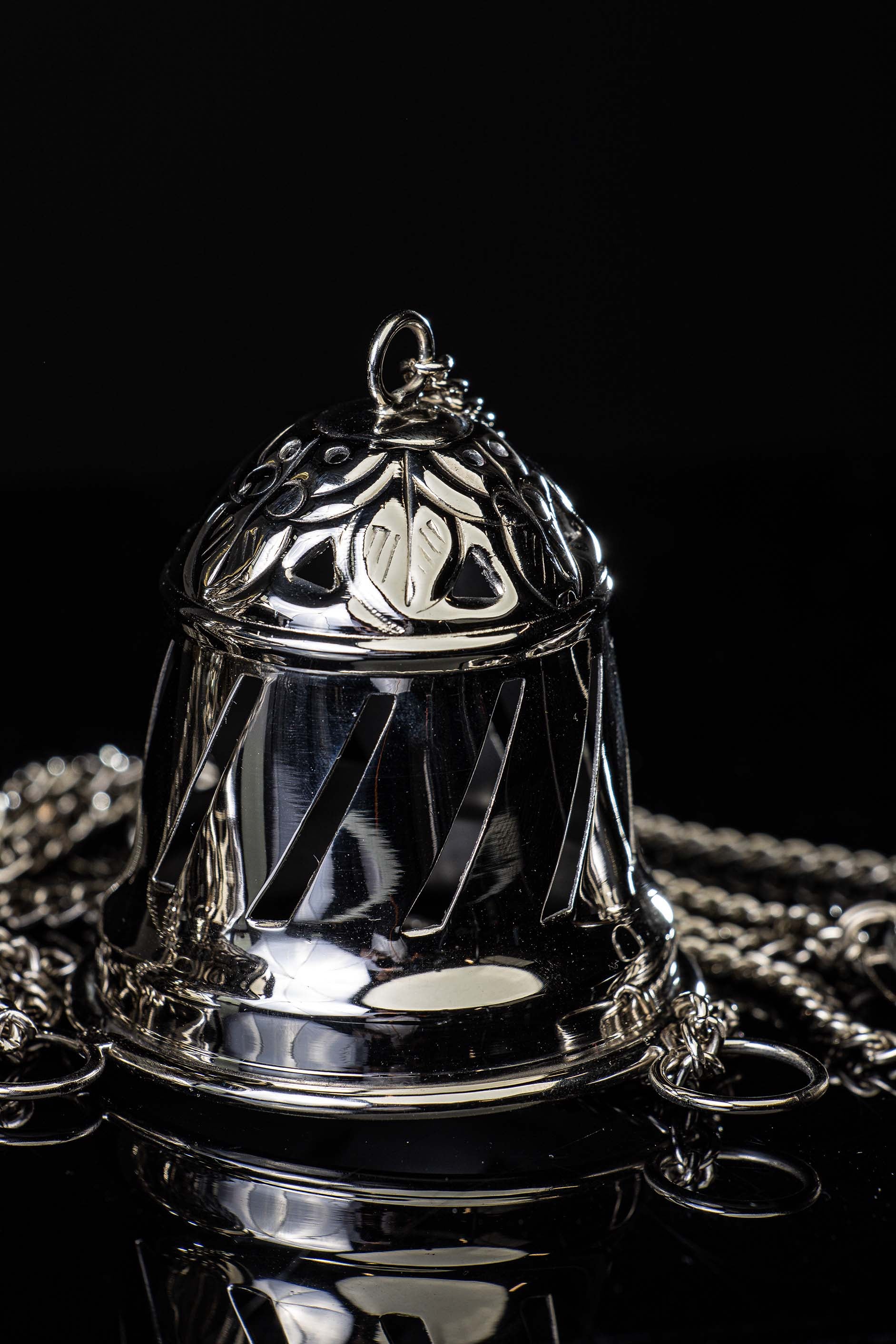 Thurible - 15 cm - Santiago de Compostela - brass - nickel