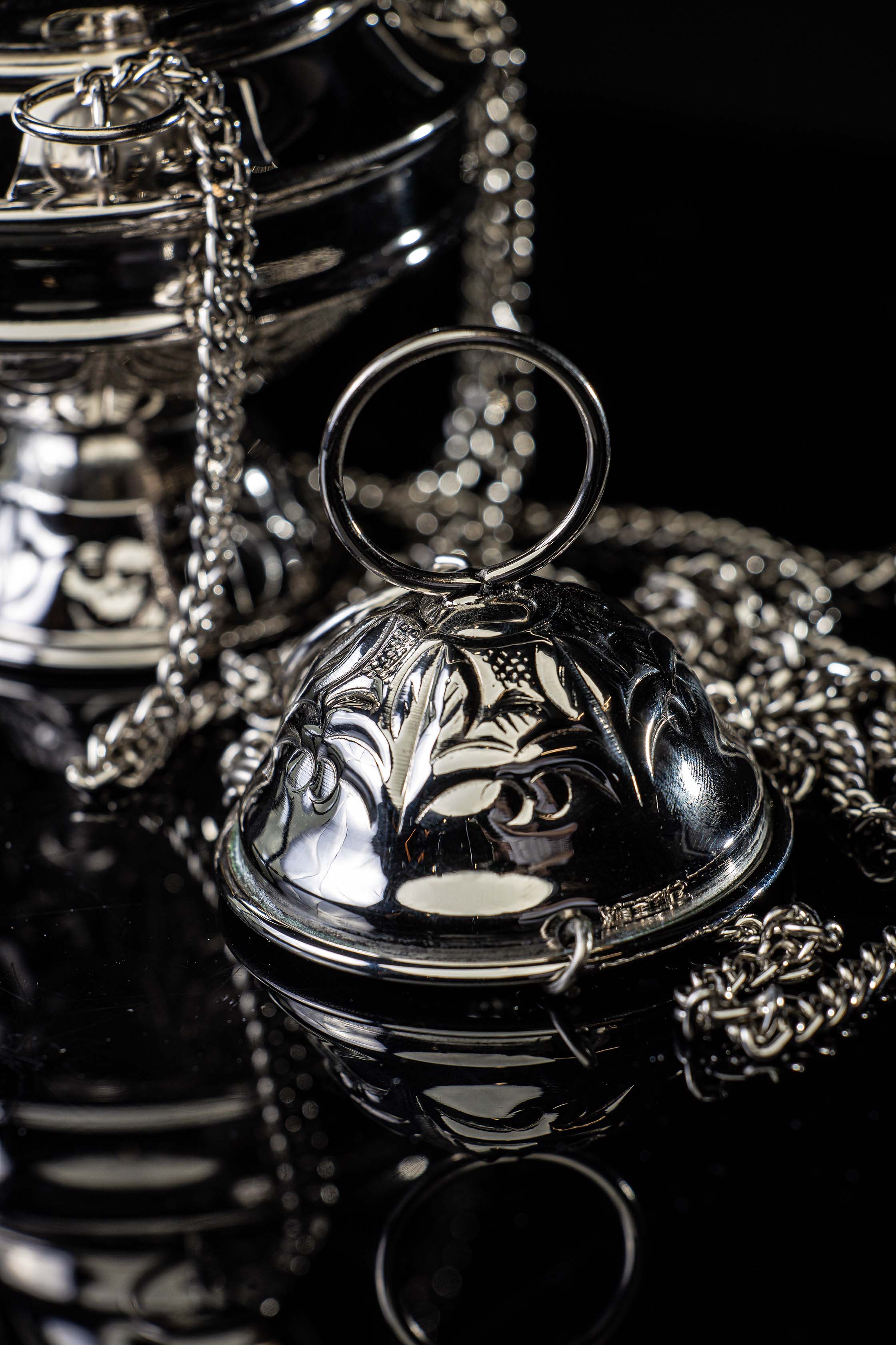 Thurible - 15 cm - Santiago de Compostela - brass - nickel