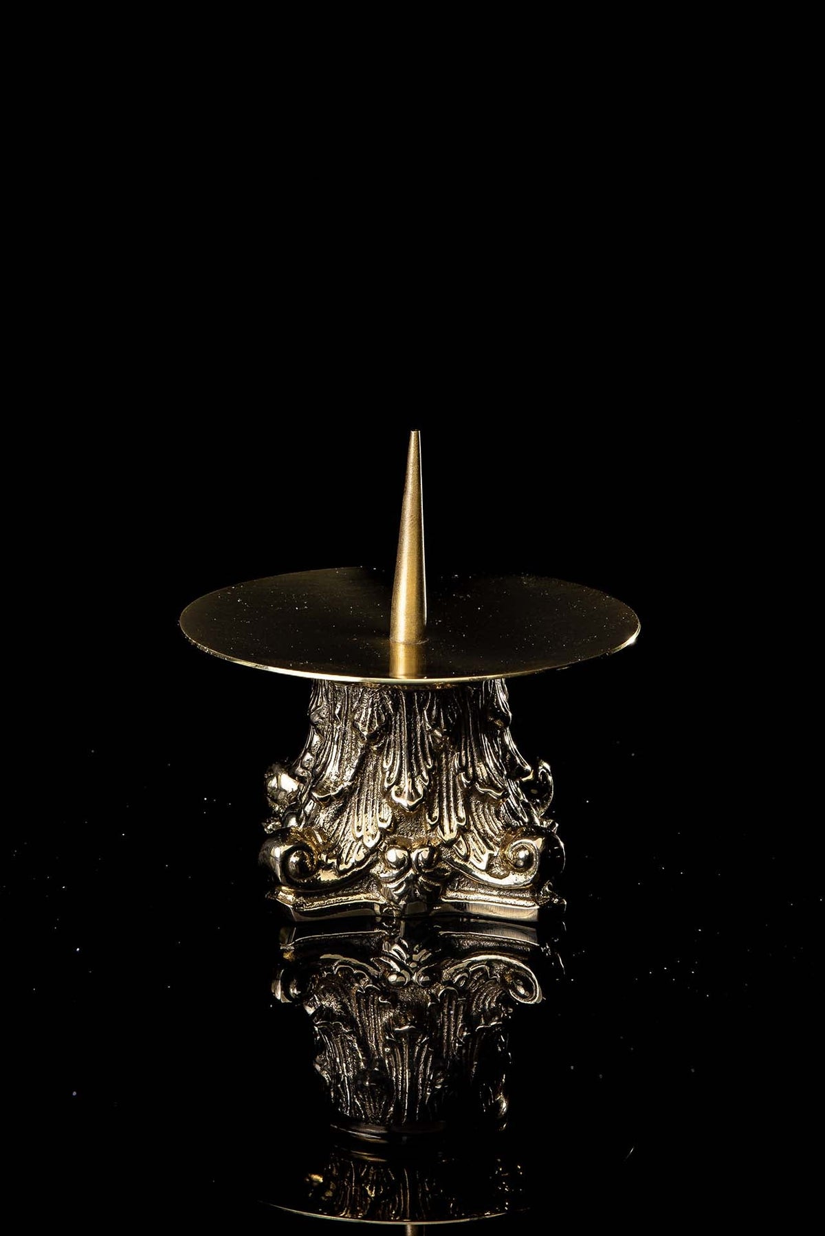 Candlestick - brass - 6 cm CA-1042 - CHASUBLES.COM