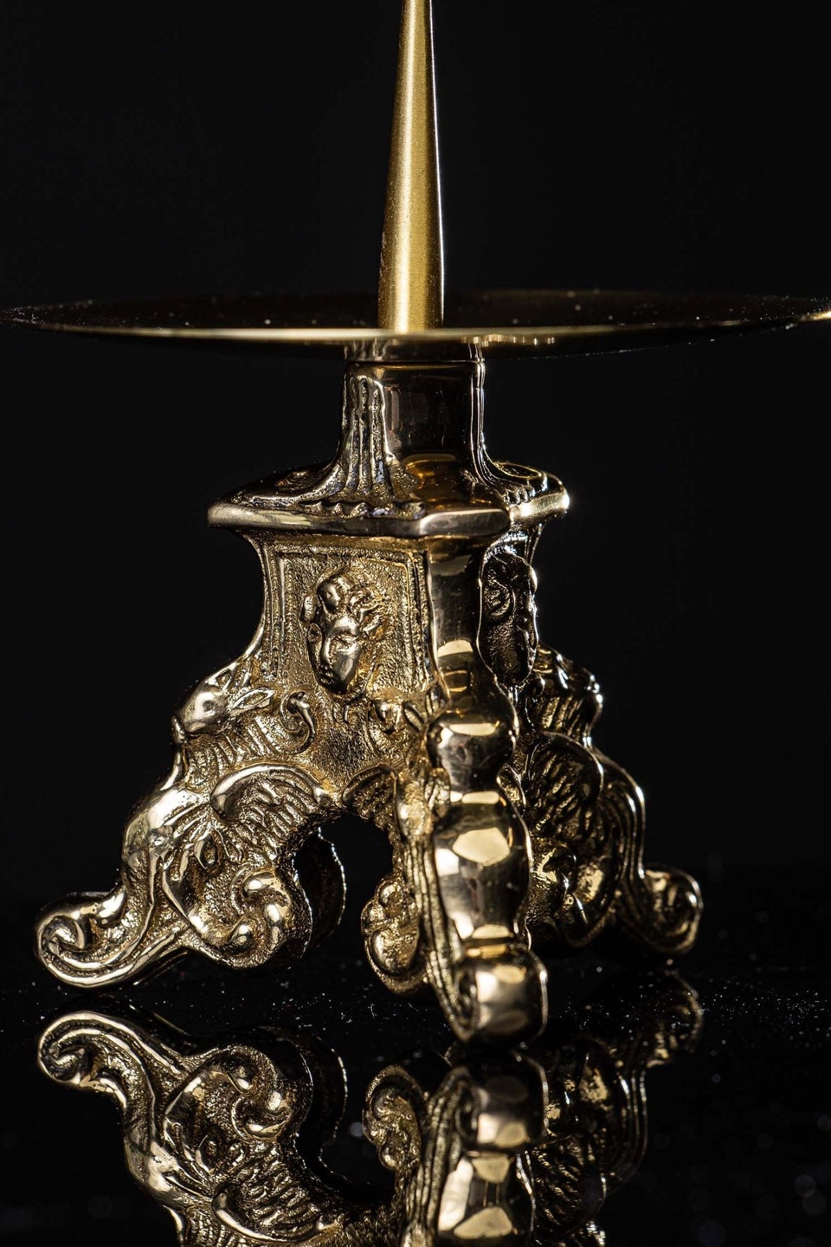 Candlestick - brass - 8 cm CA-1064A - CHASUBLES.COM