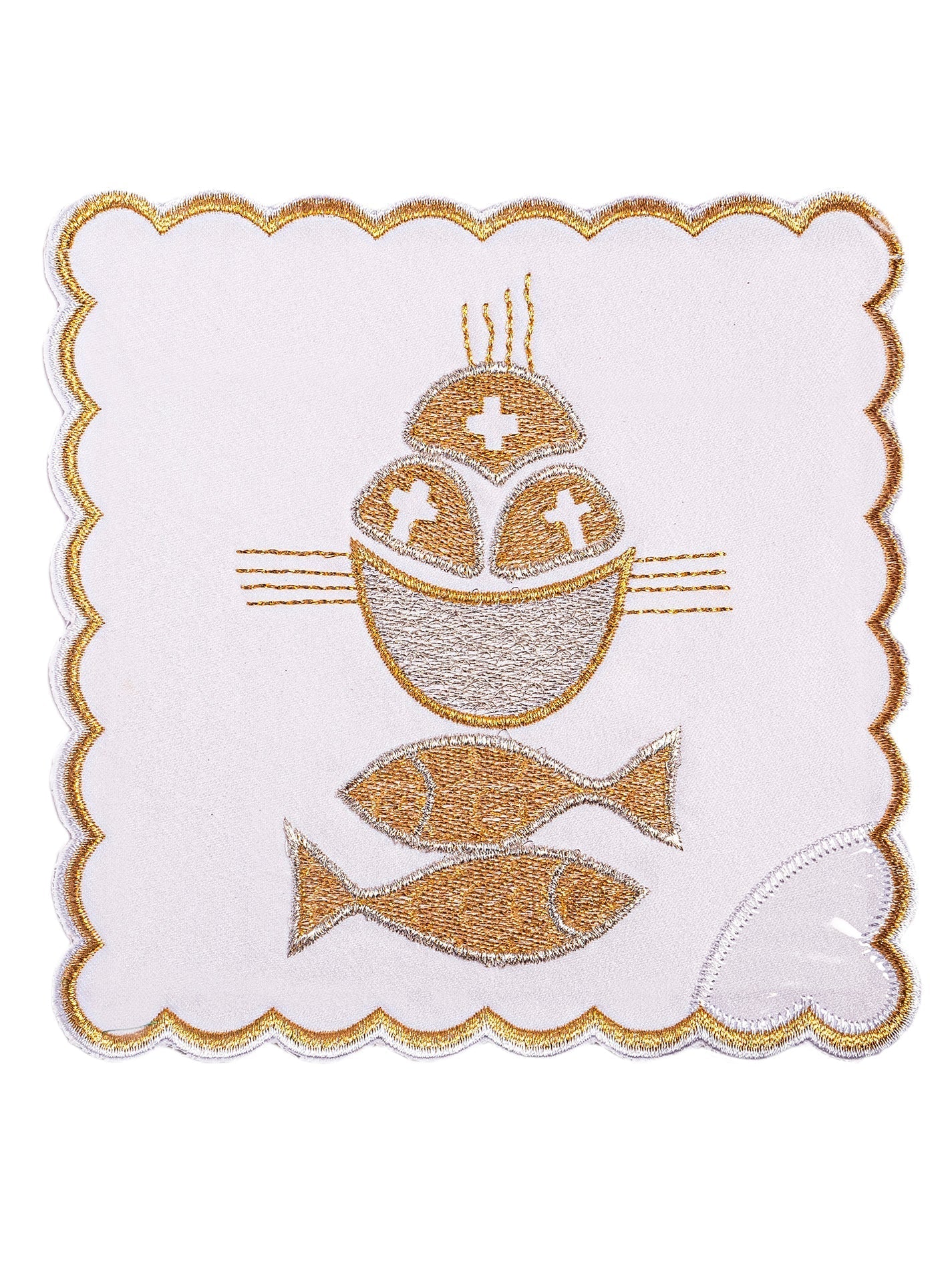 Chalice Linens Embroidered Fish Symbol KK/018 - HAFTINAUSA.COM