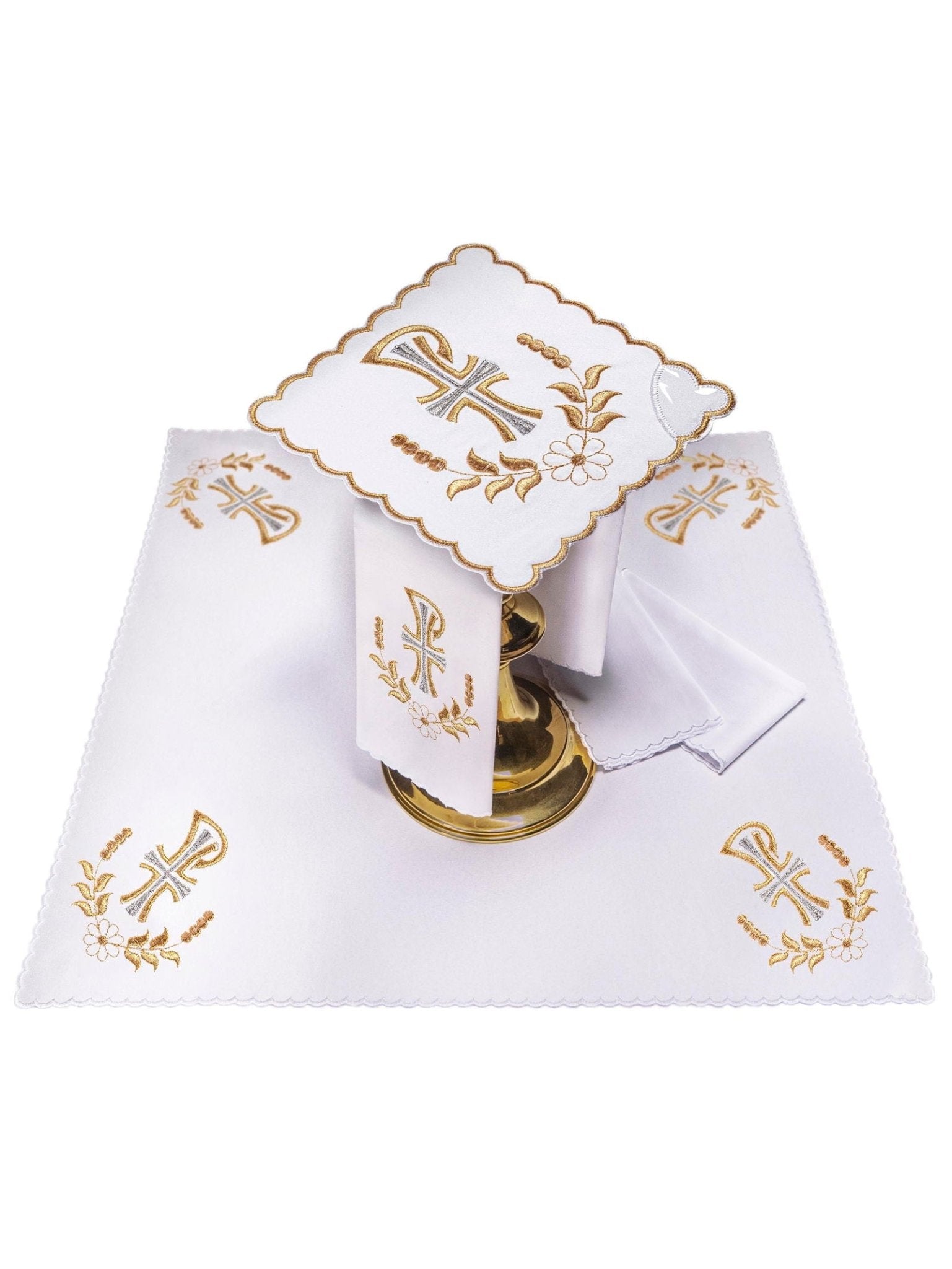 Chalice Linens Embroidered with PAX Motif KK/073 - HAFTINAUSA.COM