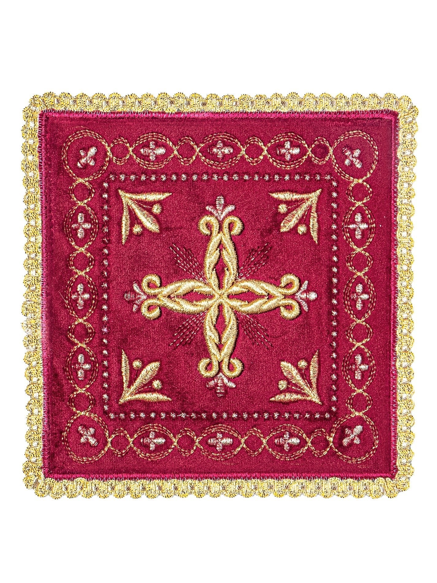 Chalice Linens red velvet texture KK/5006/C1 - HAFTINAUSA.COM