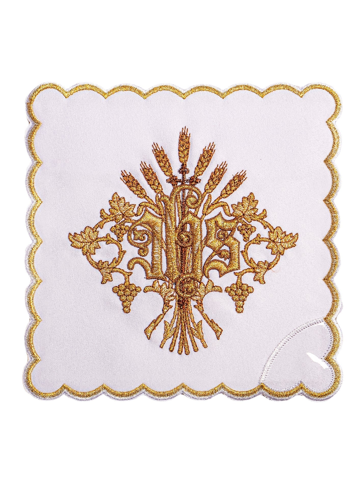 Chalice Linens with big IHS embroidery KK/168 - HAFTINAUSA.COM