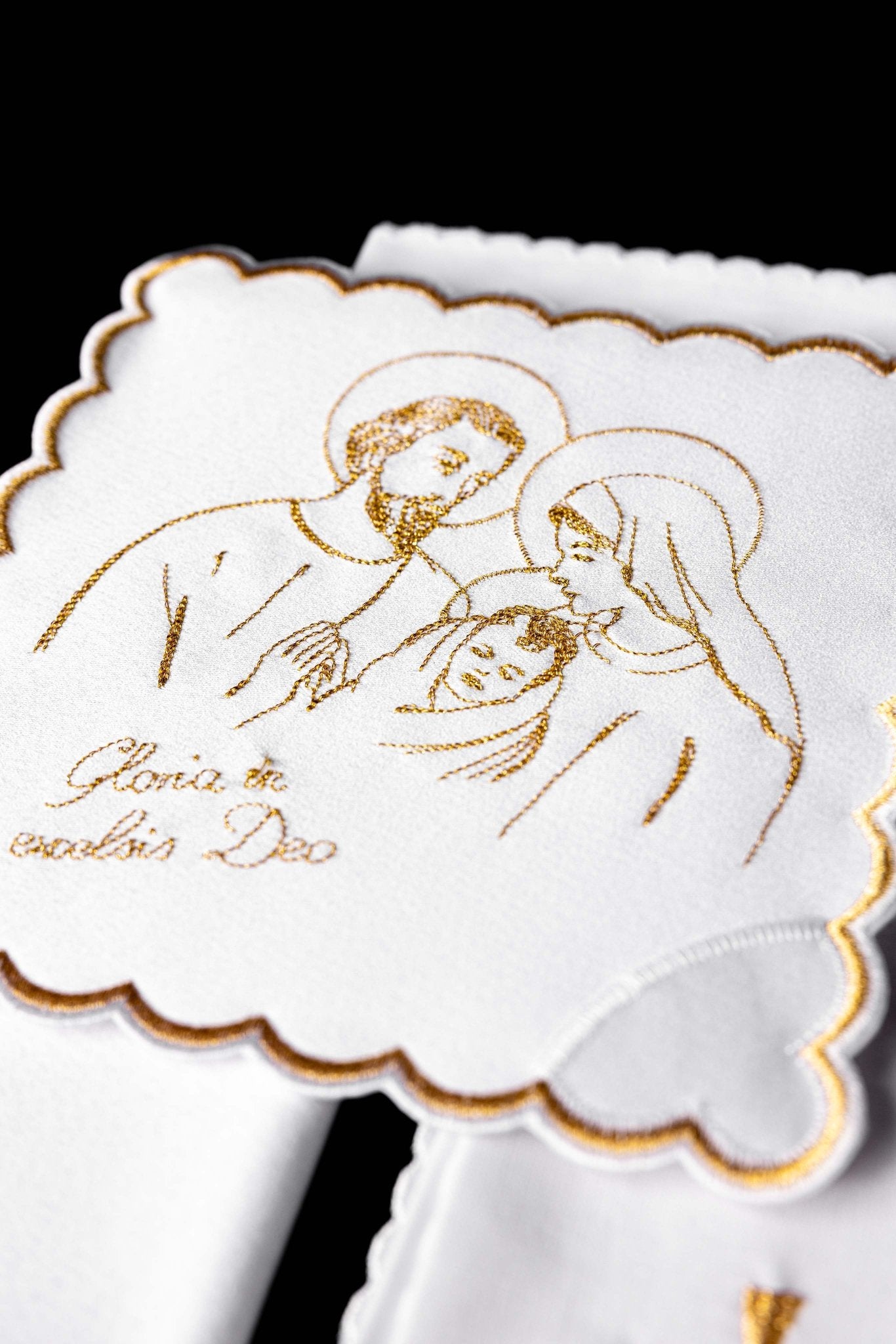 Chalice Linens with Golden Christmas Embroidery KK/118 - CHASUBLES.COM
