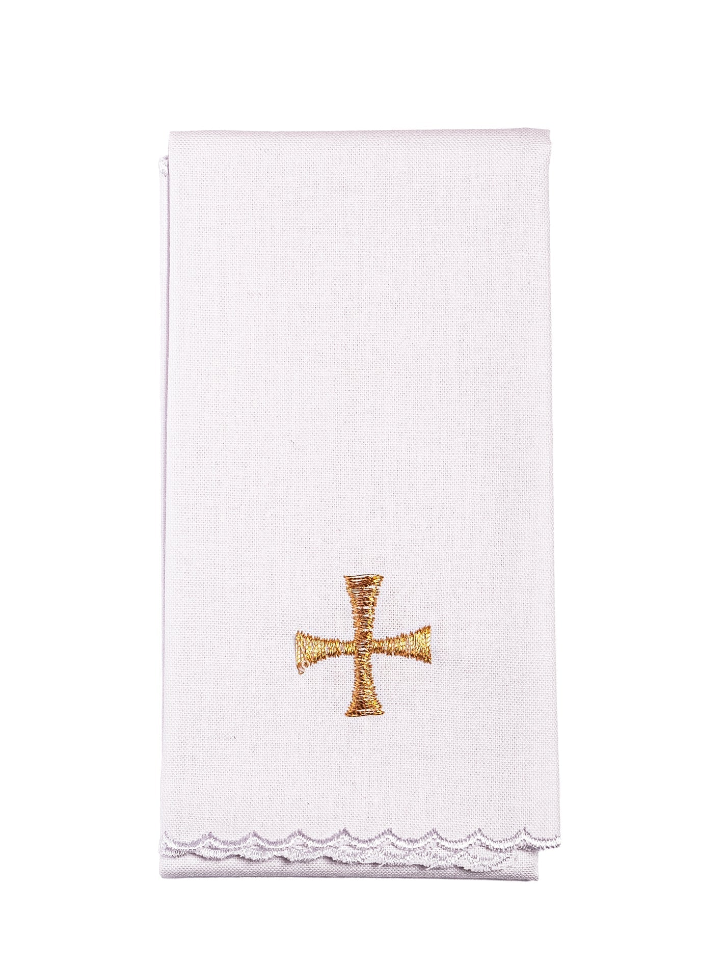 Chalice Linens with Golden Christmas Embroidery KK/118 - HAFTINAUSA.COM